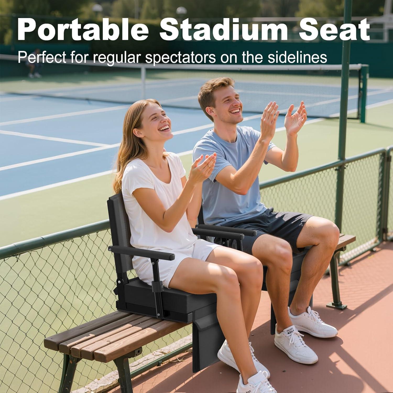 Asientos de Estadio HOPERAN Plegables con Respaldo y Cojín