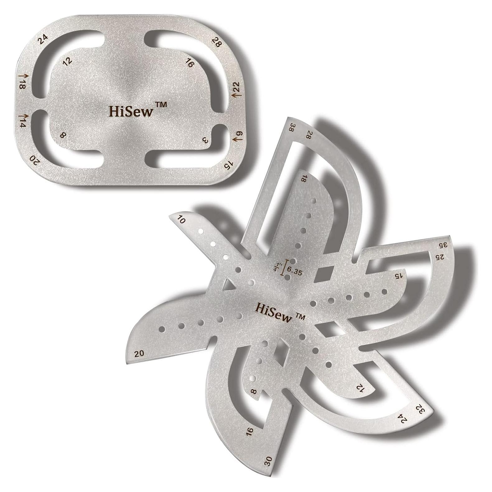 Juego de Plantillas para Cortar Cuero Hisew - Esquinas y Extremos