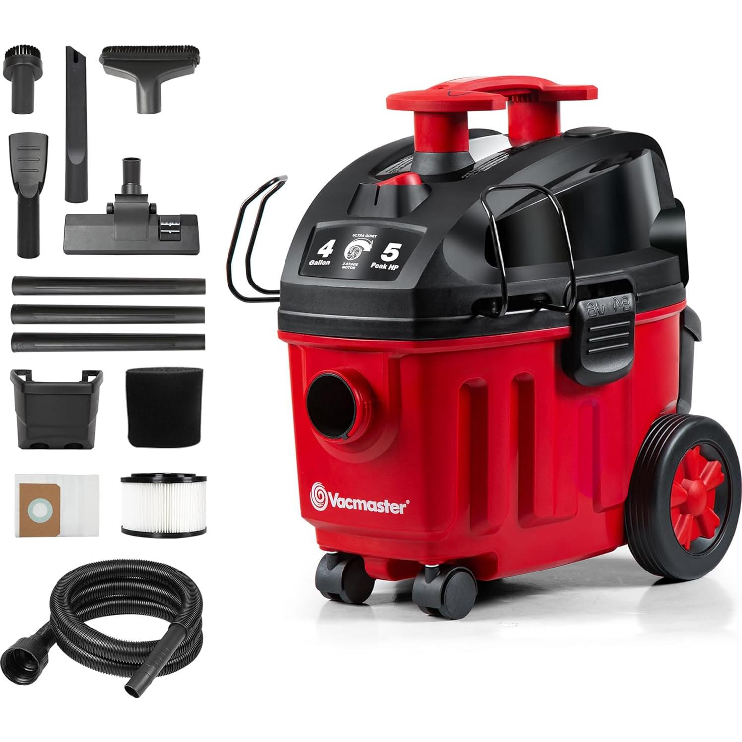 Aspiradora Húmeda/Seca Vacmaster 4 Galones 5 HP VF408B