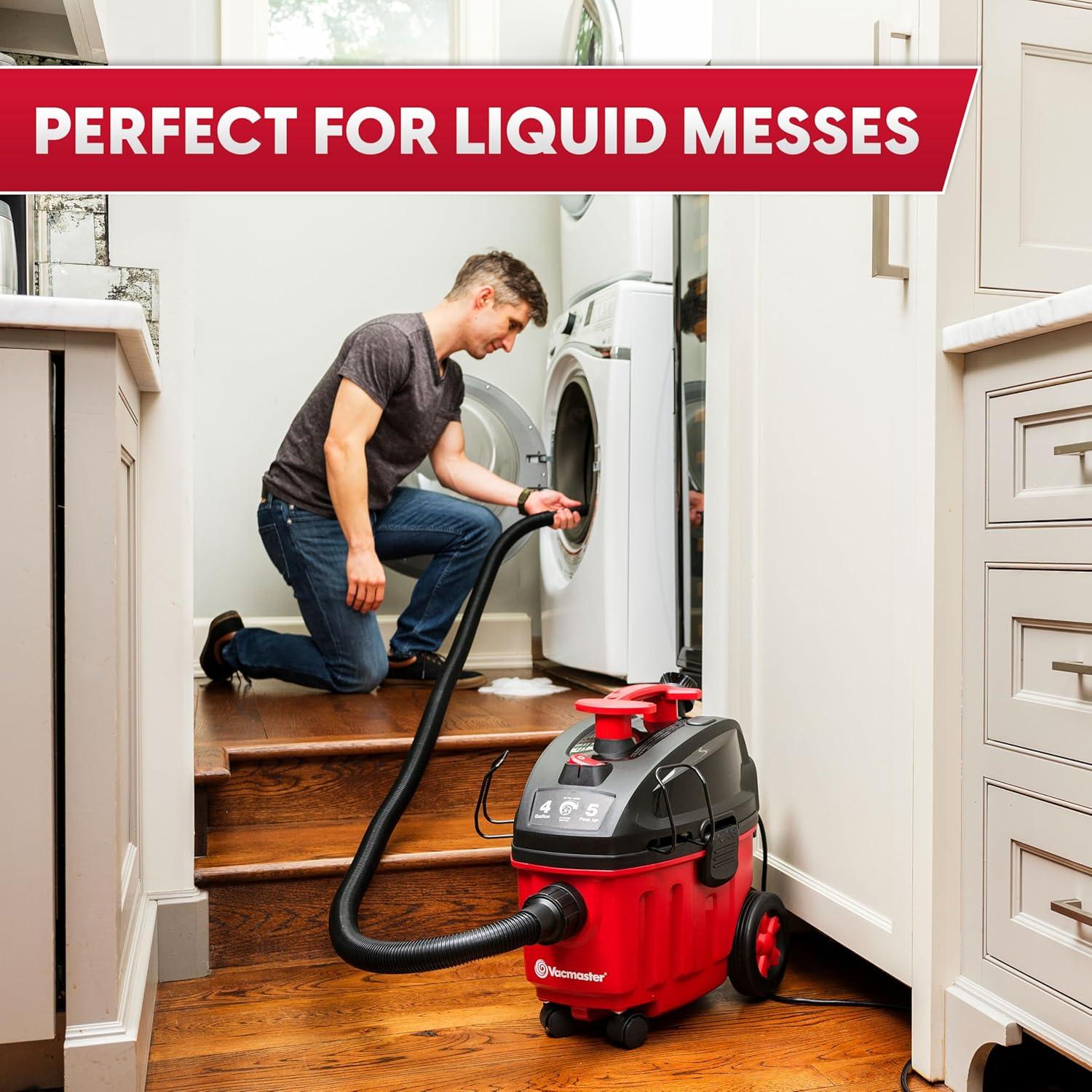 Aspiradora Húmeda/Seca Vacmaster 4 Galones 5 HP VF408B