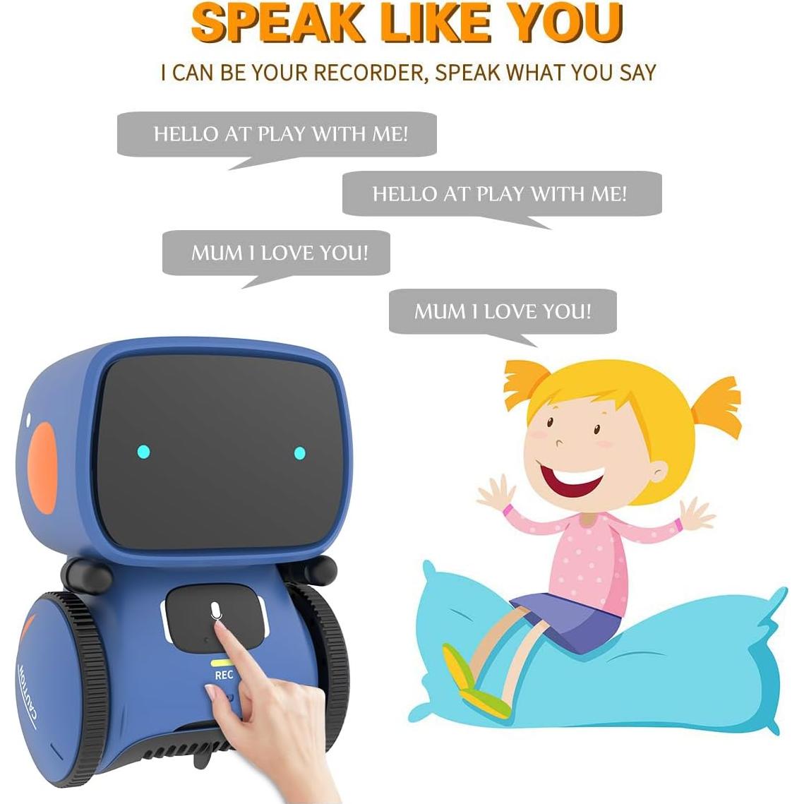 Robot Interactivo 98K Recargable para Niños 3+ Años