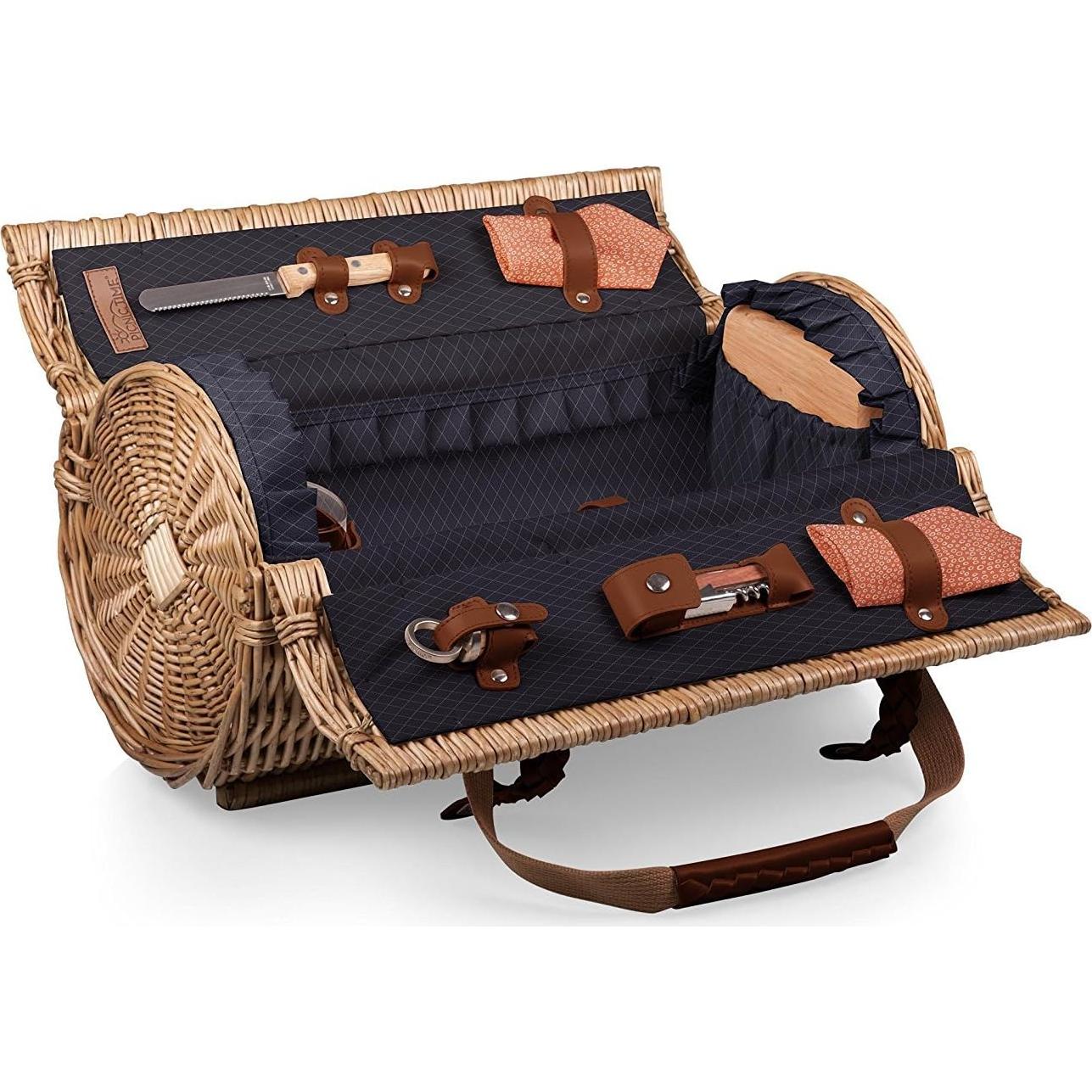 Cesta de Picnic de Vino y Queso Verona Picnic Time - 2 Copas