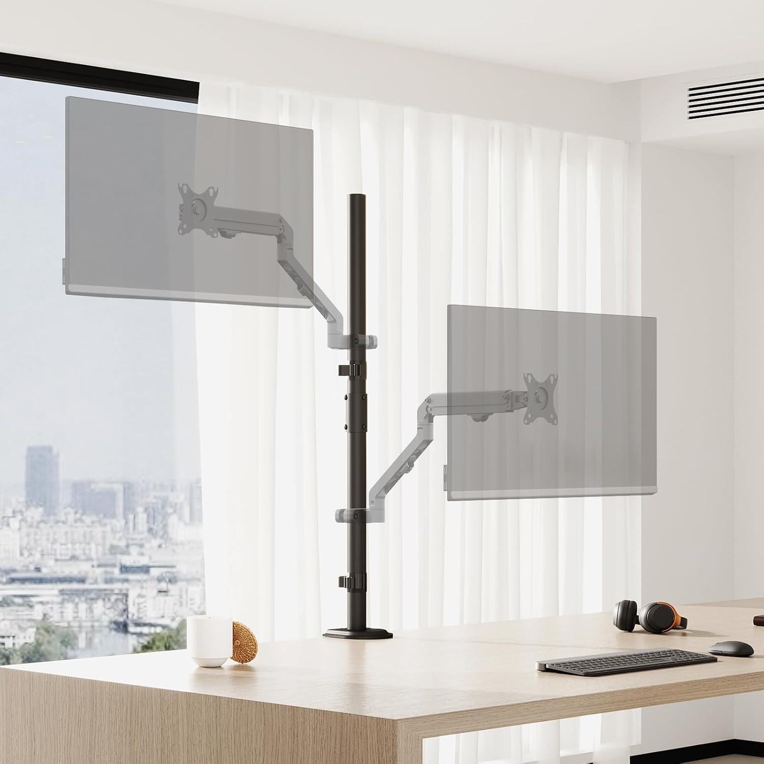 Soporte de Monitor Alto WORLDLIFT 80 cm Ajustable Negro