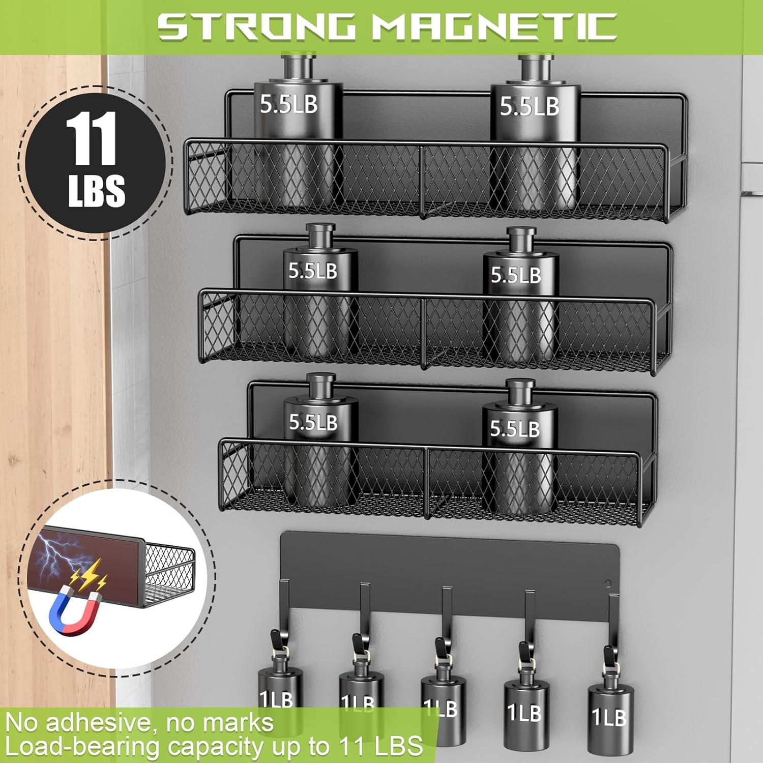 Estantes Magnéticos de Metal DTUQYX - Paquete de 4, 10.16 cm