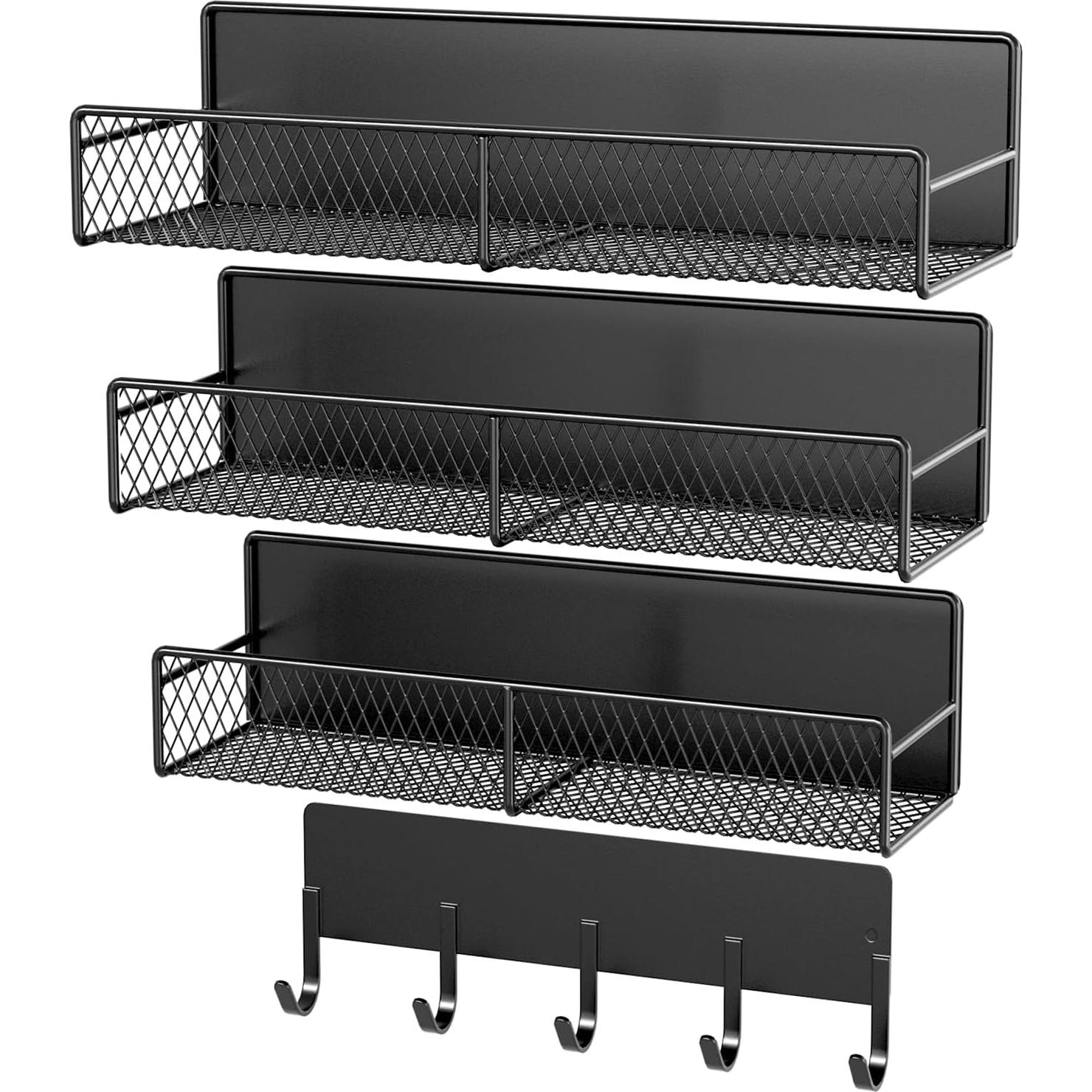 Estantes Magnéticos de Metal DTUQYX - Paquete de 4, 10.16 cm