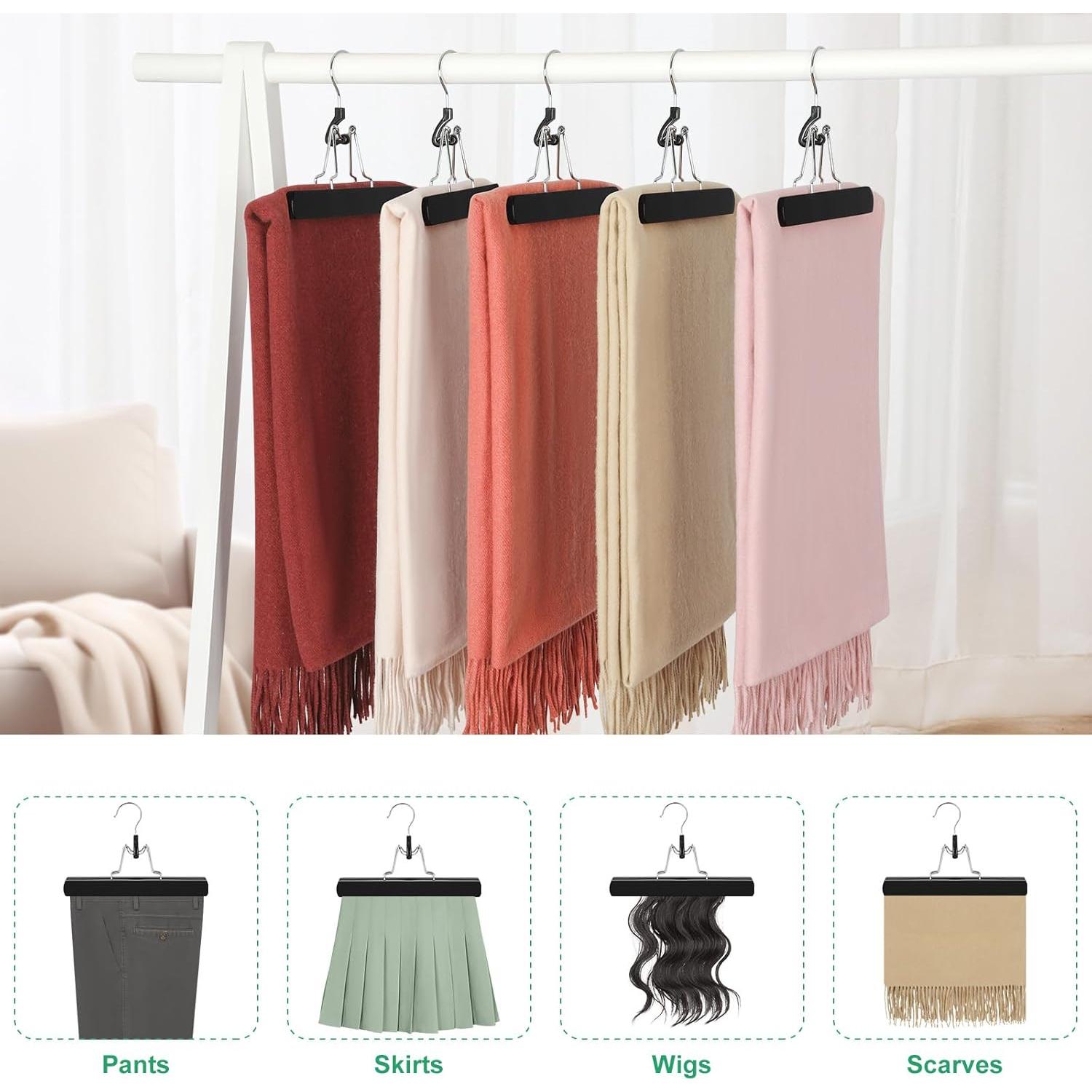 Perchas de Madera Antideslizantes TOPIA HANGER 12 Unidades