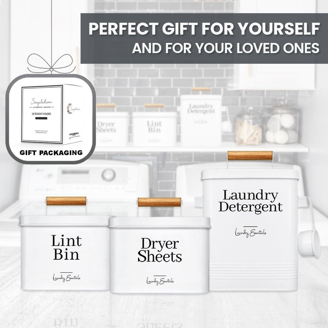 Soporte para Hojas de Secadora Simplation Blanco 500ml Metal