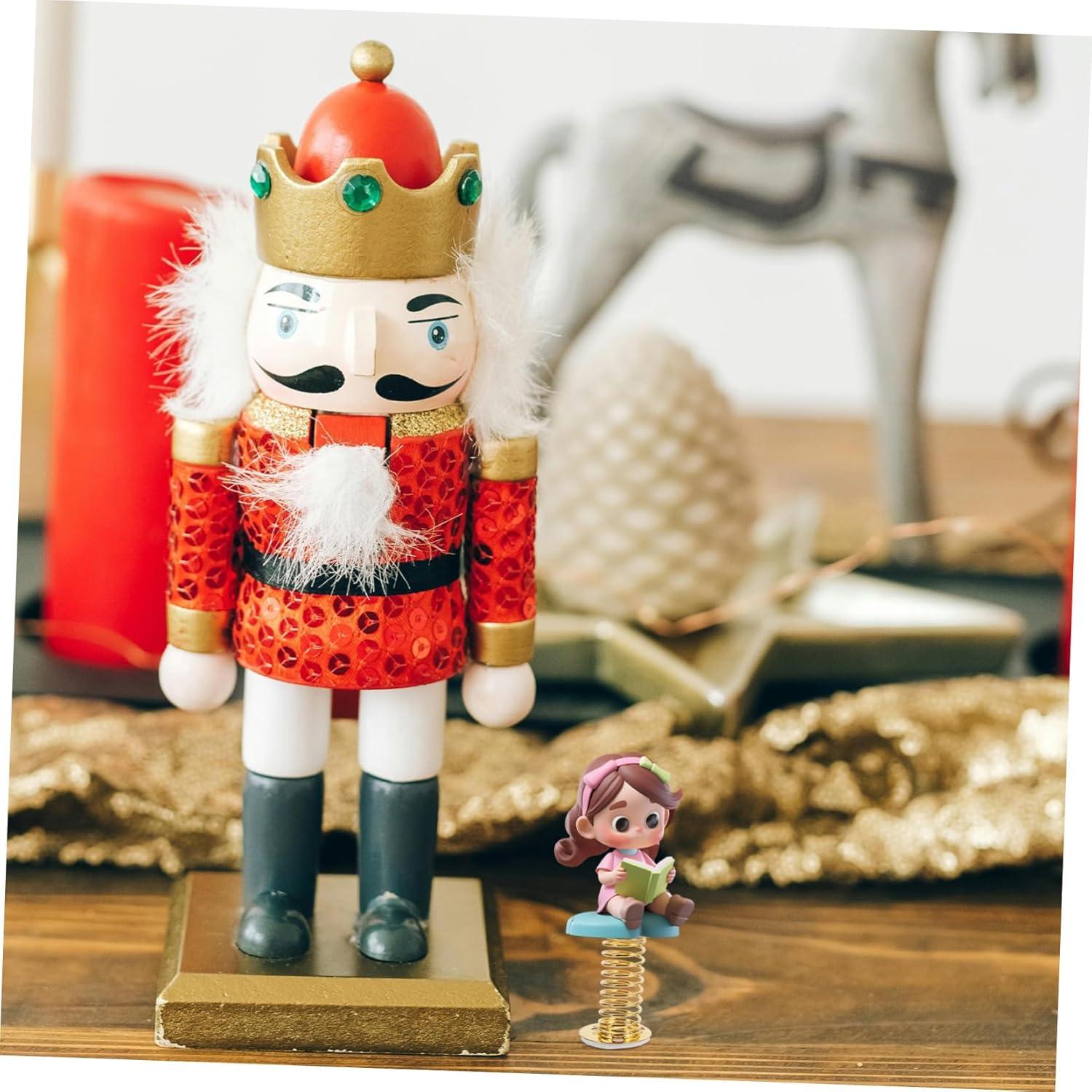 LIFKOME 10pcs Muñecas de Primavera DIY con Base de Resorte Dorada