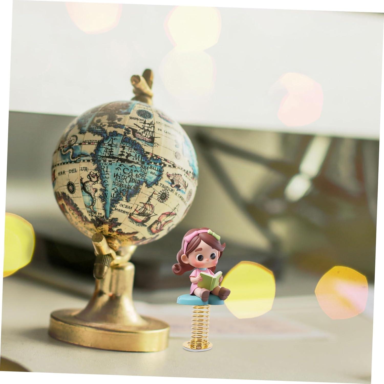 LIFKOME 10pcs Muñecas de Primavera DIY con Base de Resorte Dorada