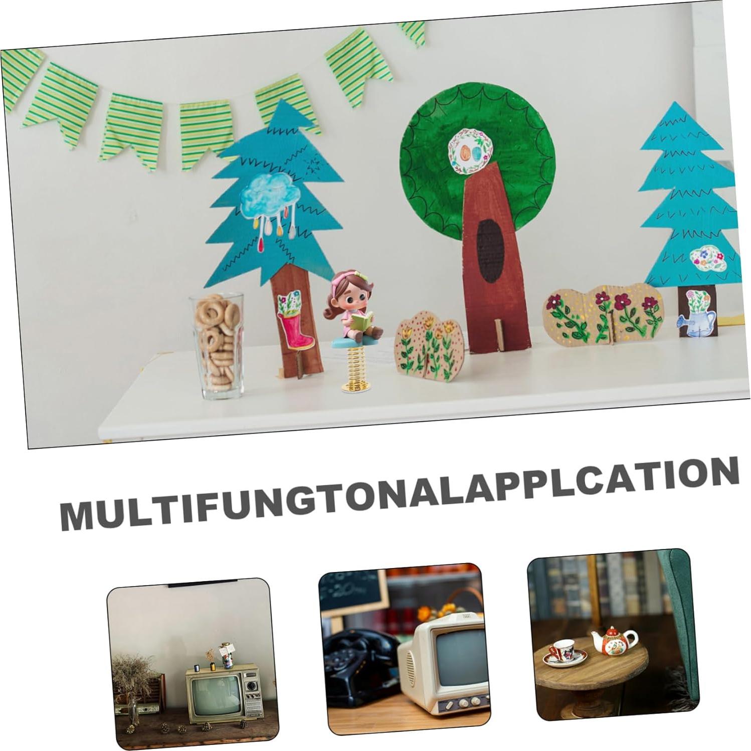 LIFKOME 10pcs Muñecas de Primavera DIY con Base de Resorte Dorada