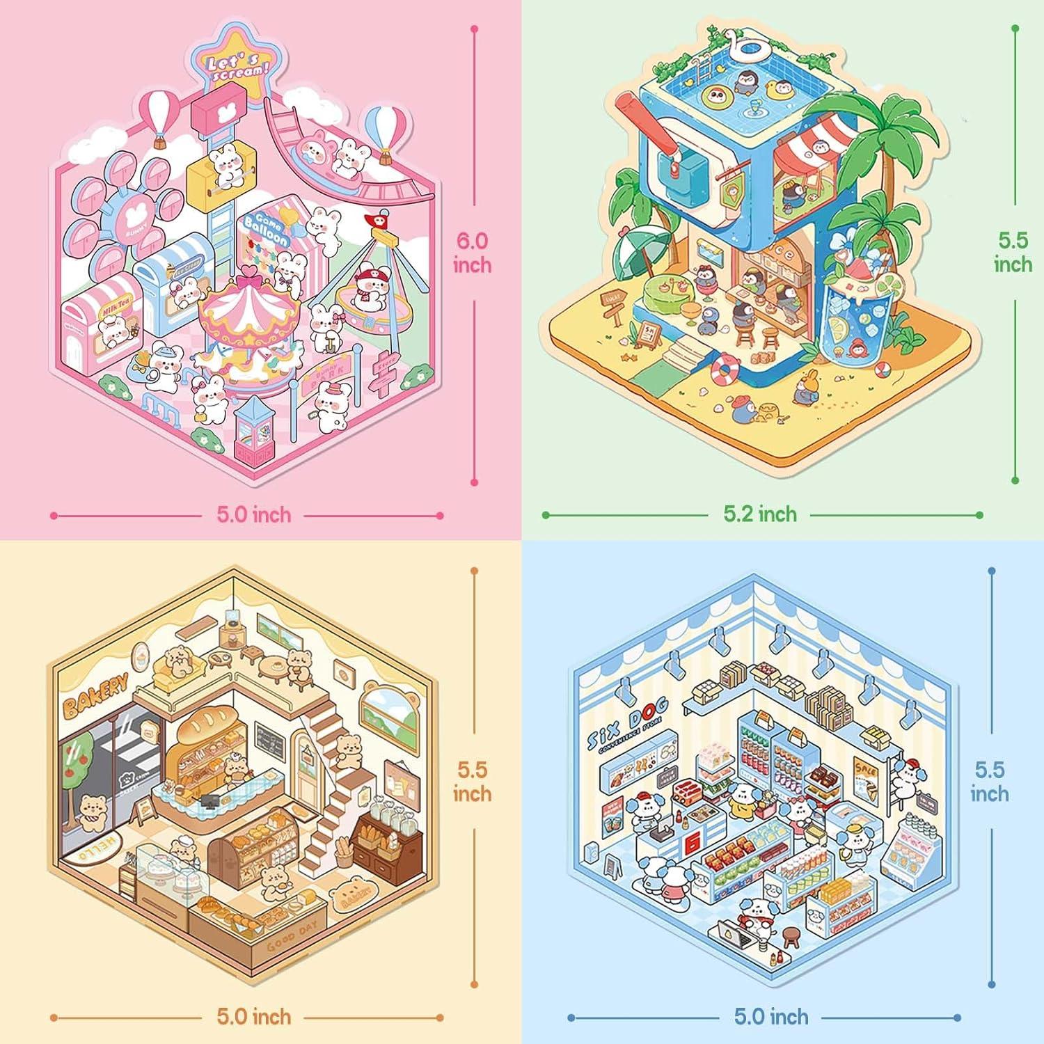 Pegatinas 3D iGetooy - 4 Juegos para Decorar y DIY