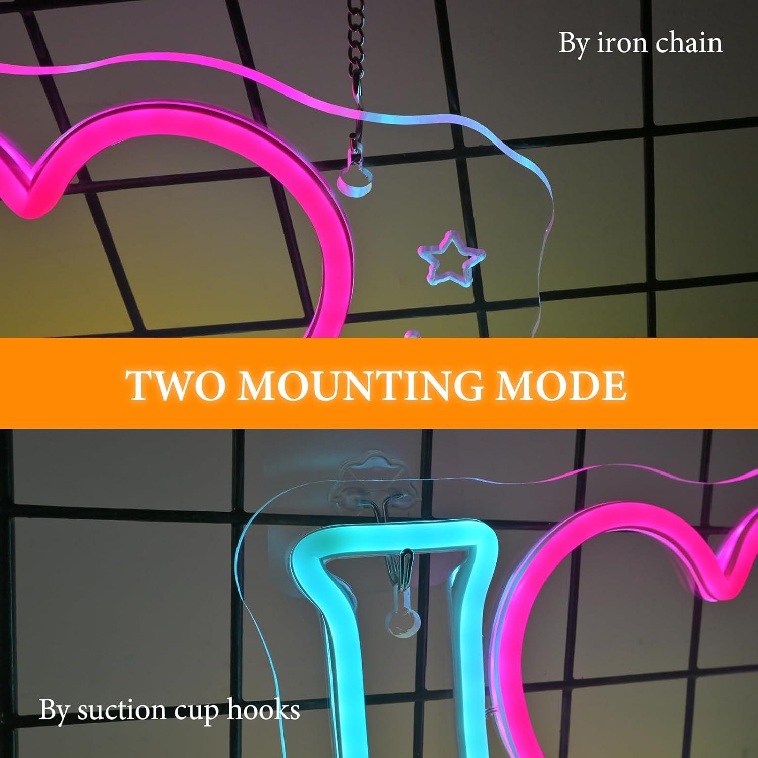 Letrero Neón LED Looklight Me Encanta los 90s 29x32cm