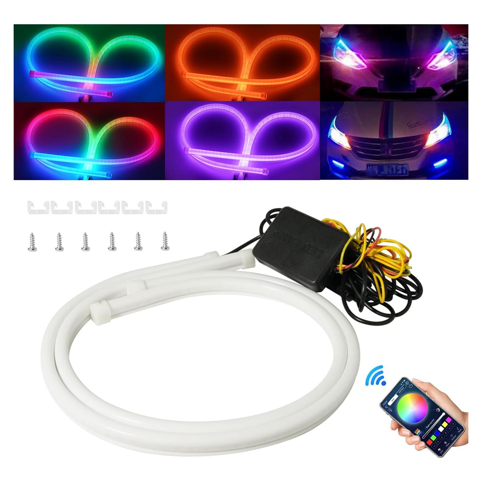 Tiras LED Secuenciales Qasim 60CM RGB Control APP Bluetooth