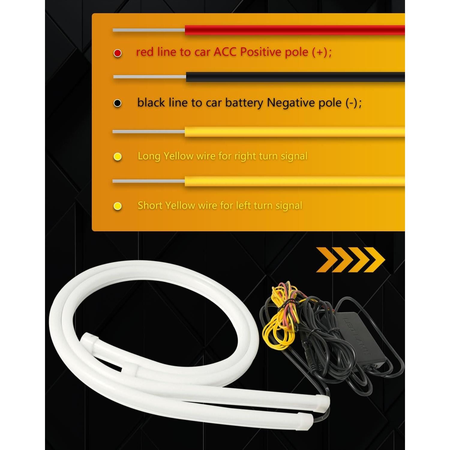 Tiras LED Secuenciales Qasim 60CM RGB Control APP Bluetooth