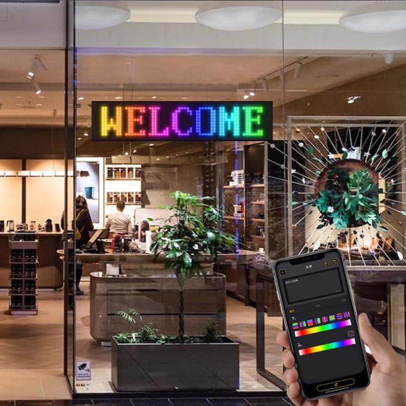 Ojos LED Programables Digvifext para Autos - Pantalla Flexible 17.2x7.1cm