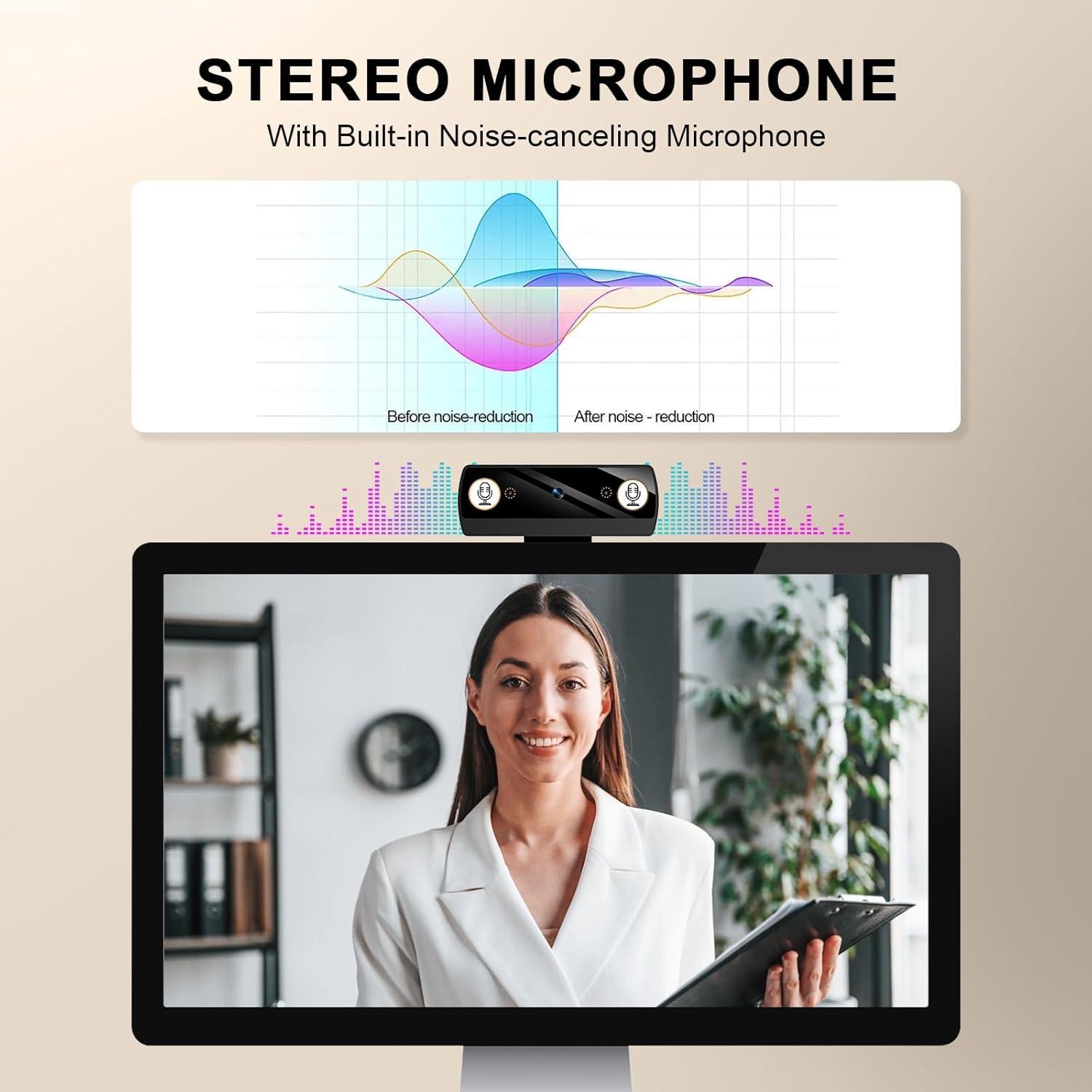 Webcam Full HD 1080P Diccik K1 con Micrófono y USB