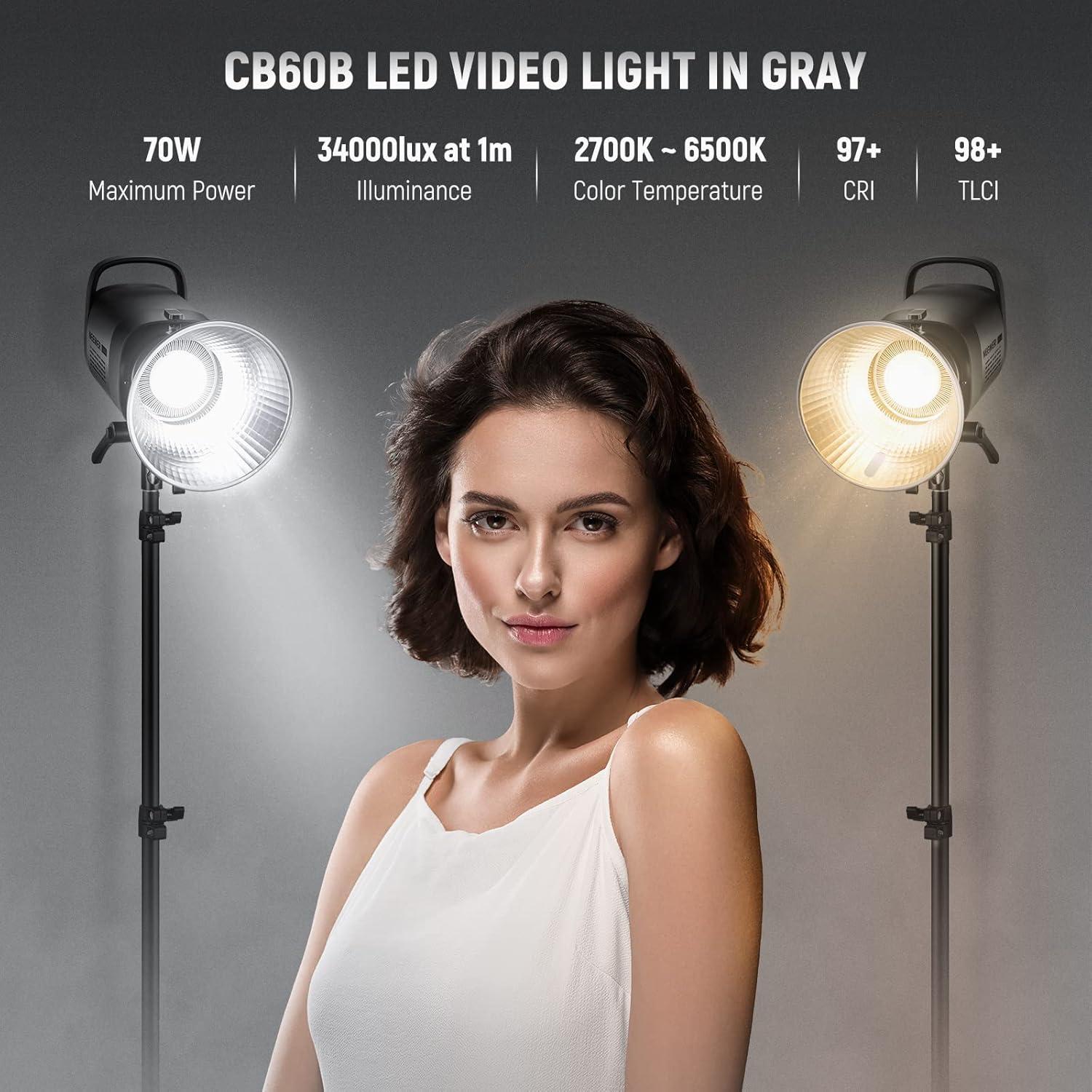 Luz de Video LED NEEWER CB60B 70W Bi Color 2700K-6500K