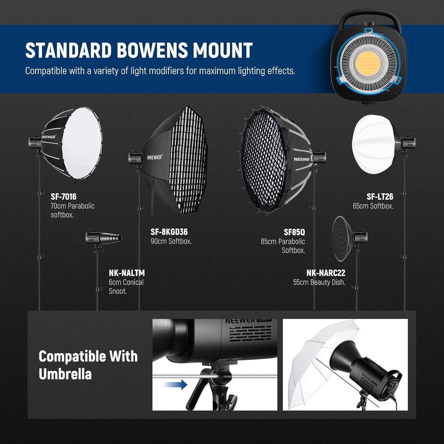 Luz de Video LED NEEWER CB60B 70W Bi Color 2700K-6500K