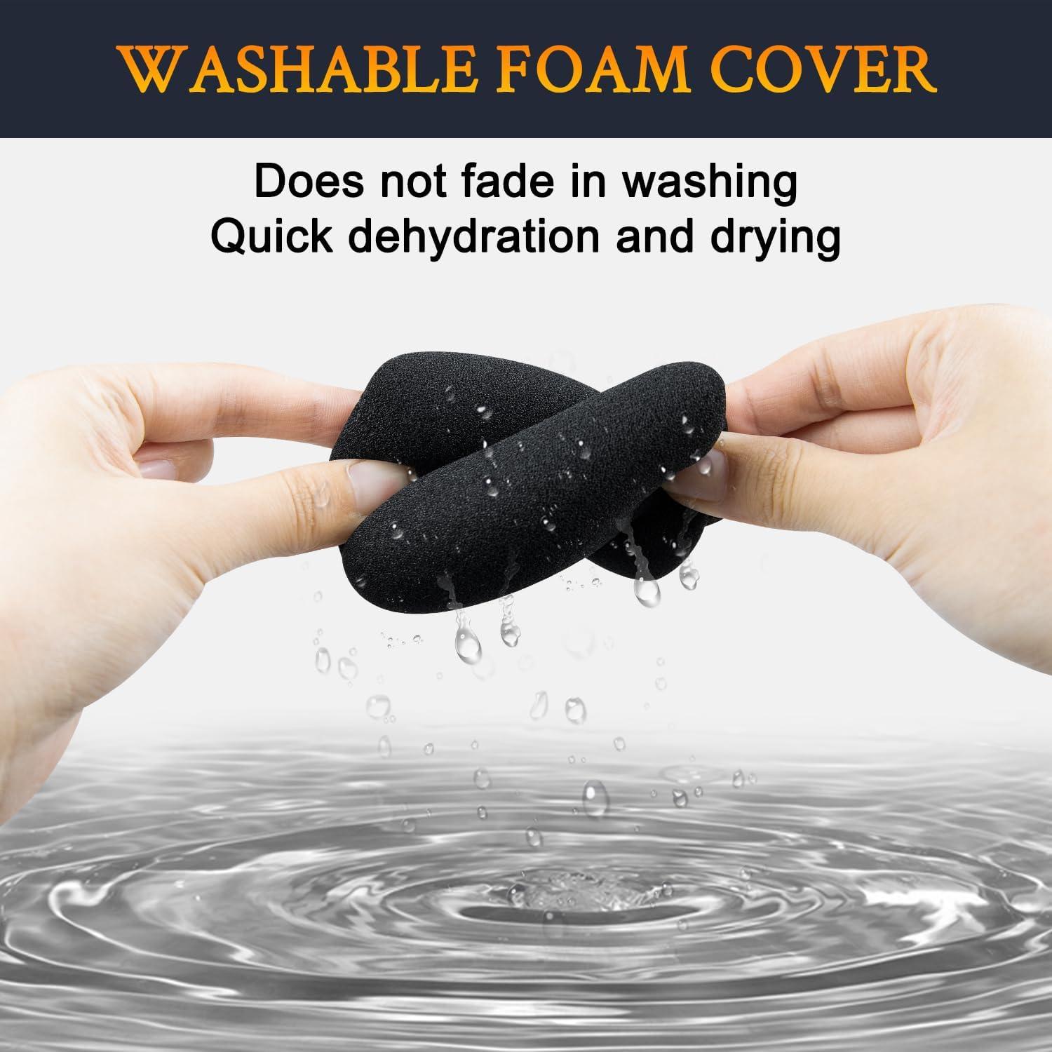 Filtros Pop para Micrófonos SOULWIT - 2 Piezas Espuma Negra