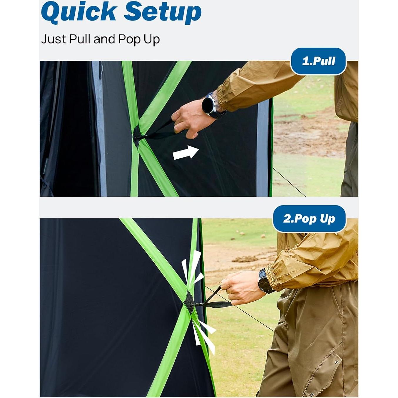 Tienda SUV JOYTUTUS 11x11 pies para Camping y Acampar