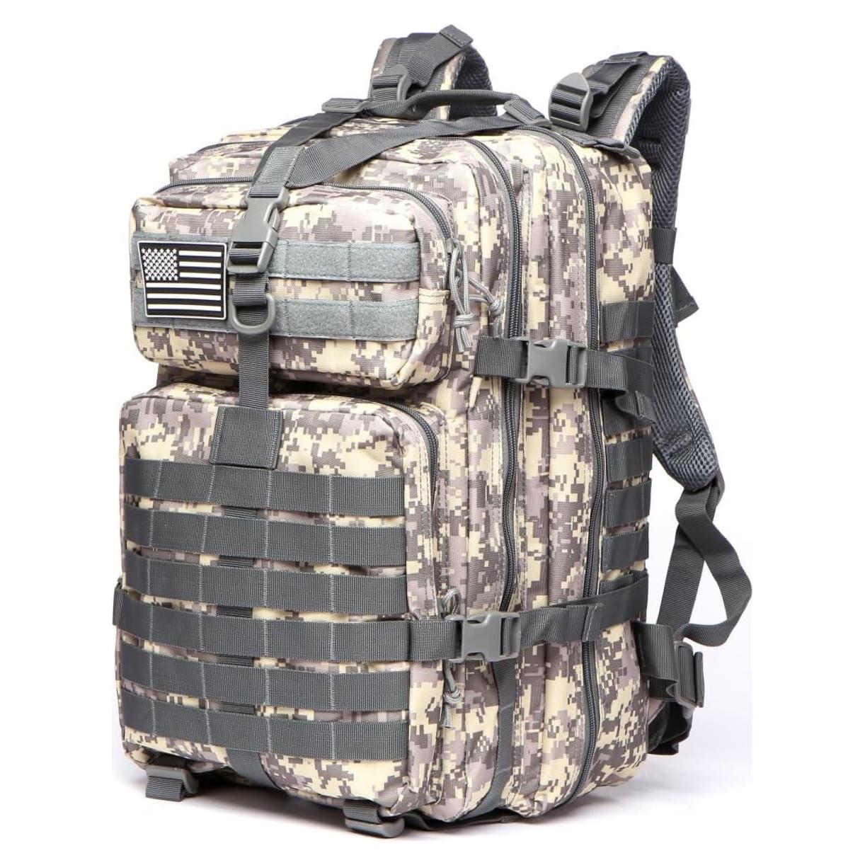 Mochila Táctica Militar THURAM 45L Impermeable Nylon Acu