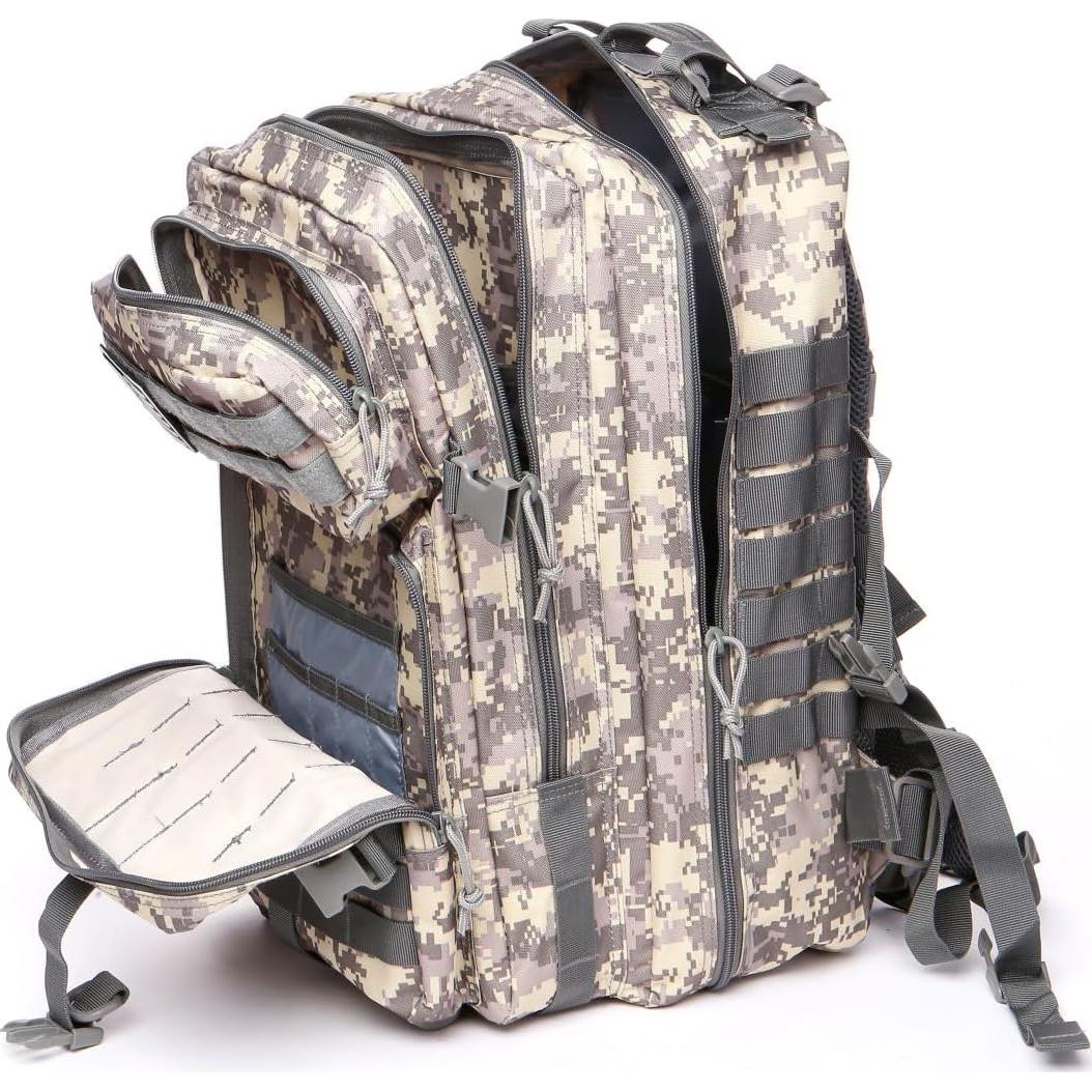 Mochila Táctica Militar THURAM 45L Impermeable Nylon Acu