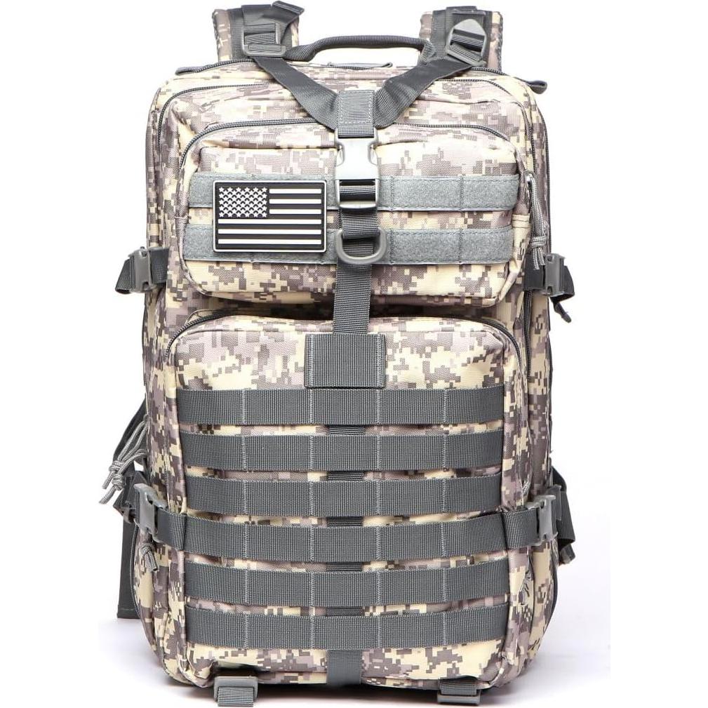 Mochila Táctica Militar THURAM 45L Impermeable Nylon Acu