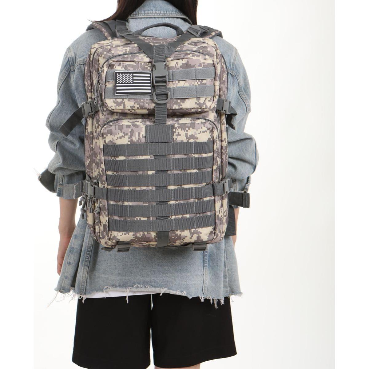 Mochila Táctica Militar THURAM 45L Impermeable Nylon Acu