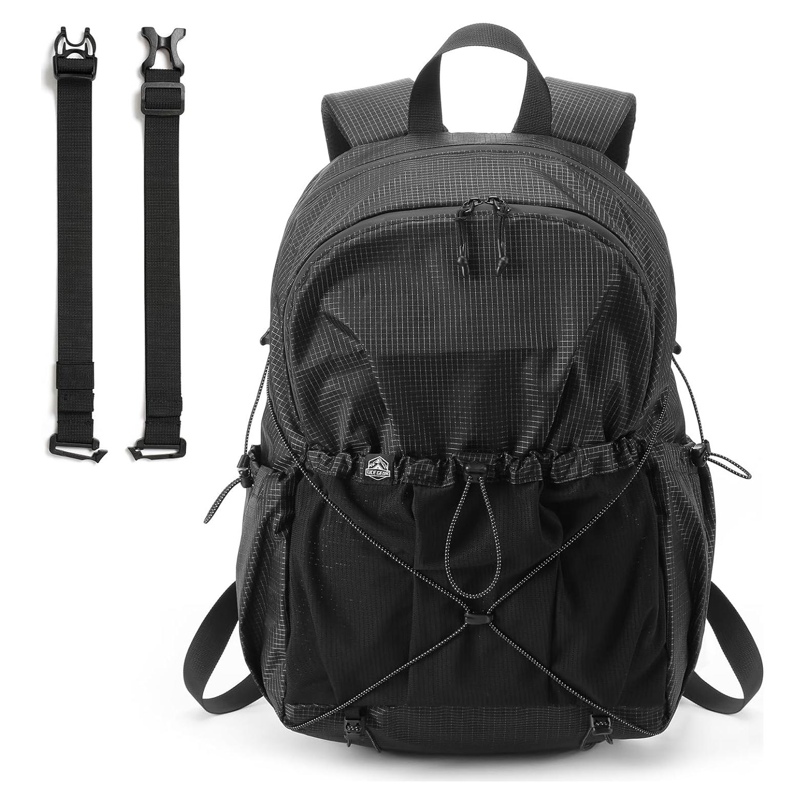 Mochila Impermeable para Laptop 14" Unisex Negra 20L