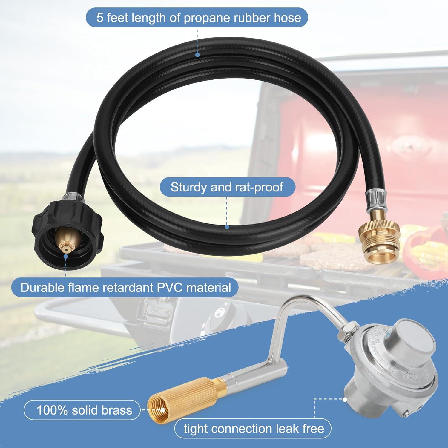 Regulador de Parrilla Ebusin con Manguera de 1.5m para Coleman