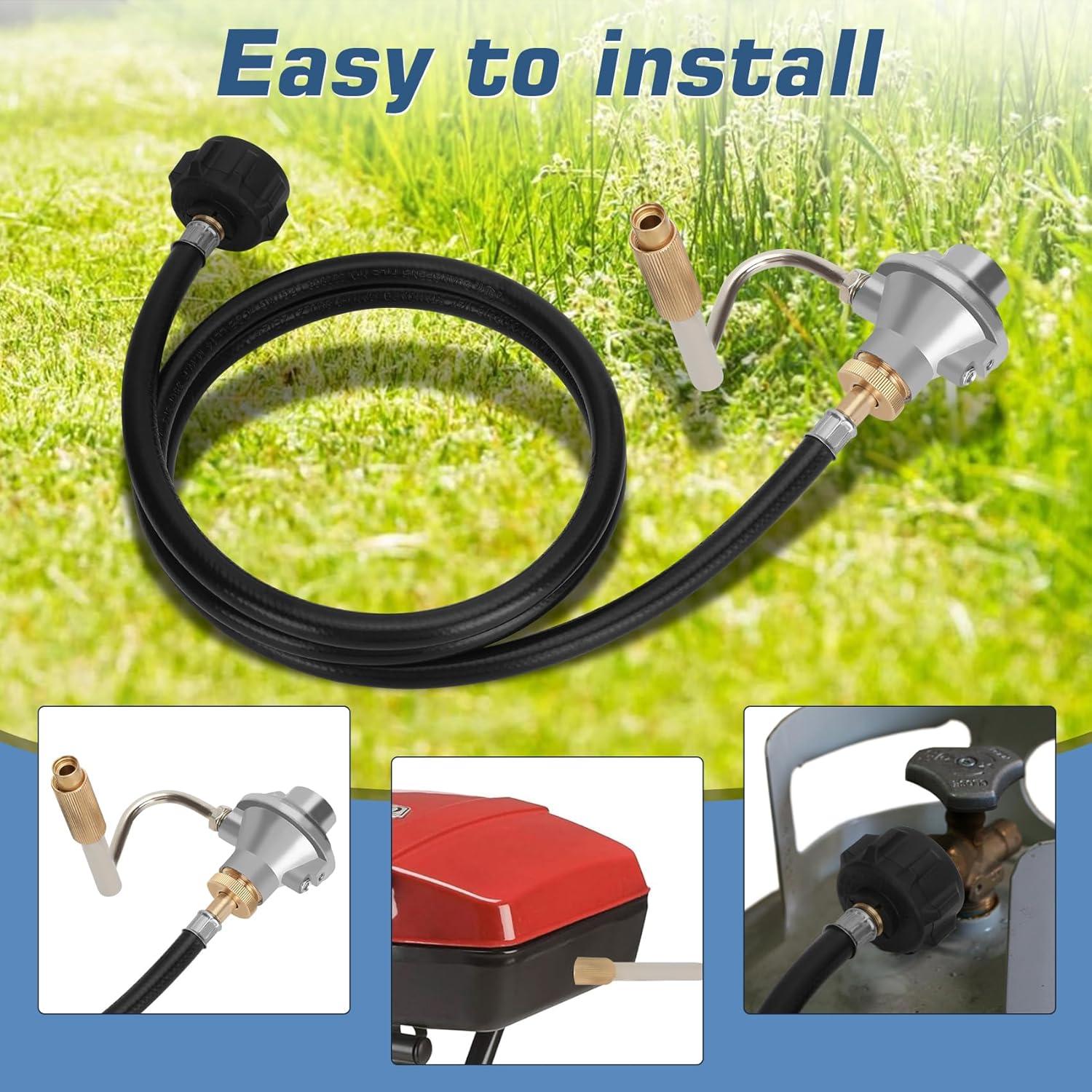 Regulador de Parrilla Ebusin con Manguera de 1.5m para Coleman