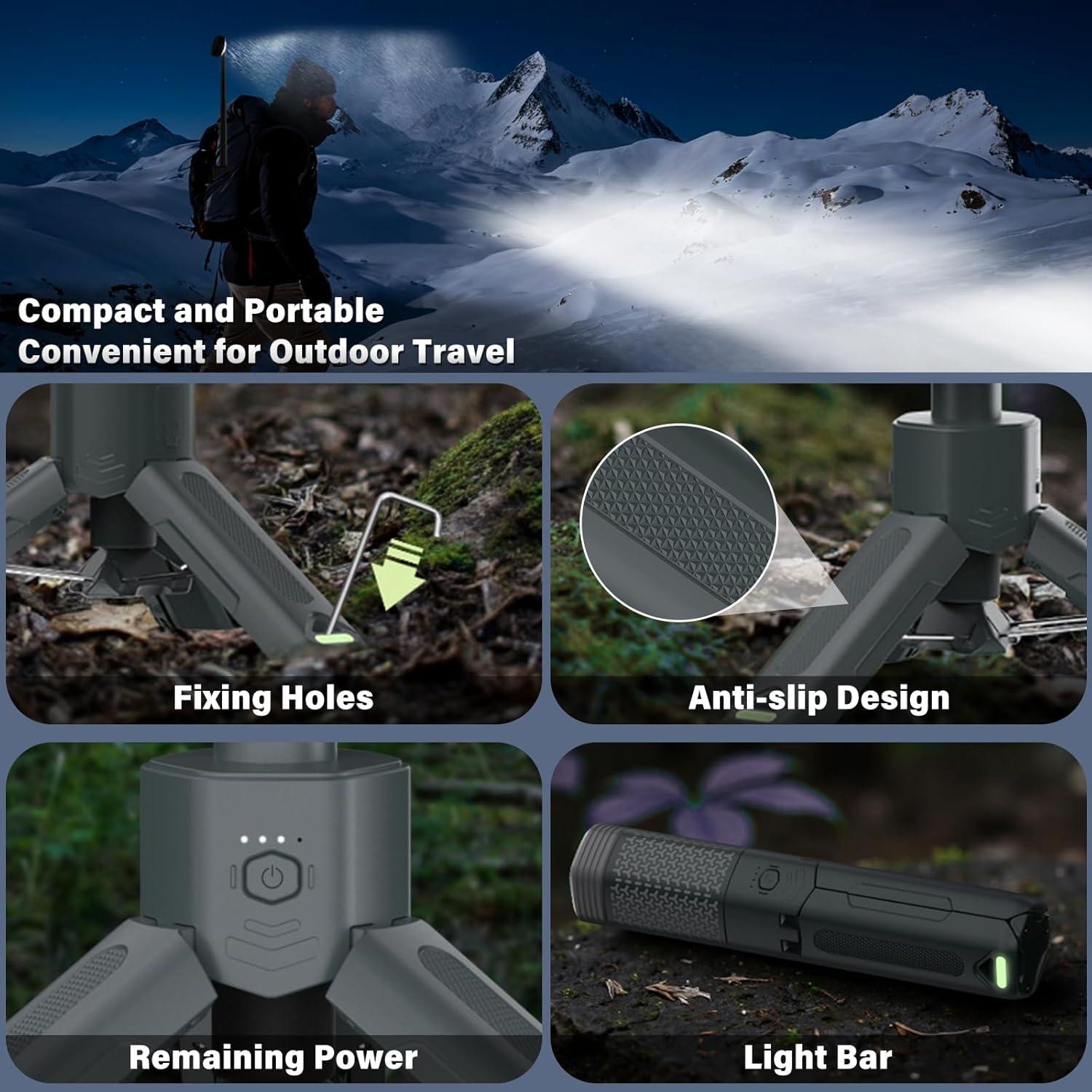 Linterna de Camping Telescópica M KARMATER 10500mAh Impermeable