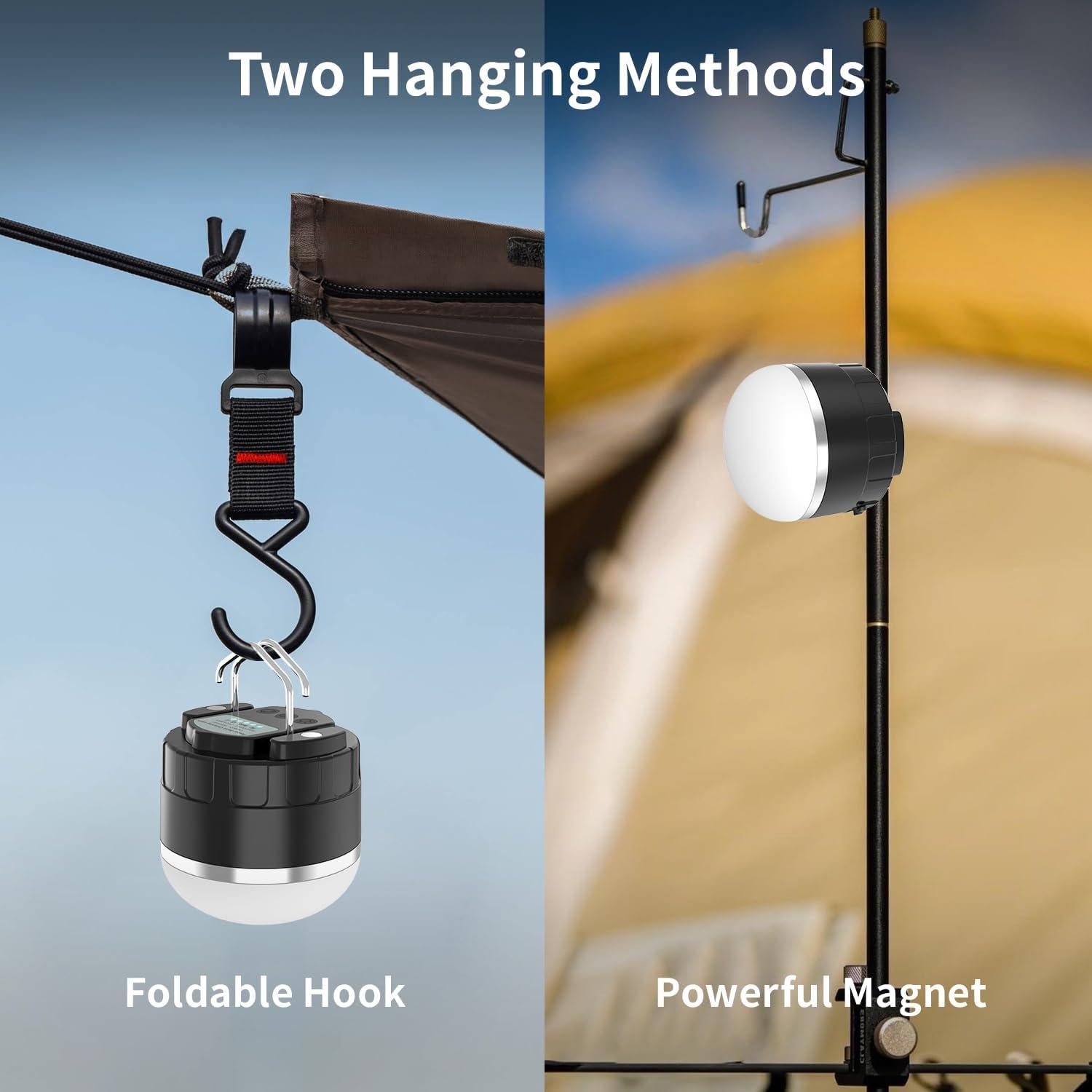 Linterna LED Recargable KEIWRLIGHT con 13 Modos y Banco de Energía