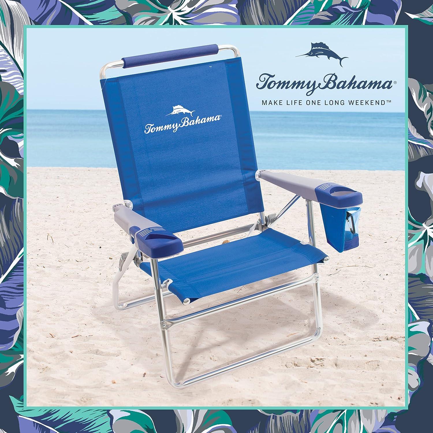 Conjunto de 2 Sillas de Playa Tommy Bahama 4 Posiciones 38.1 cm