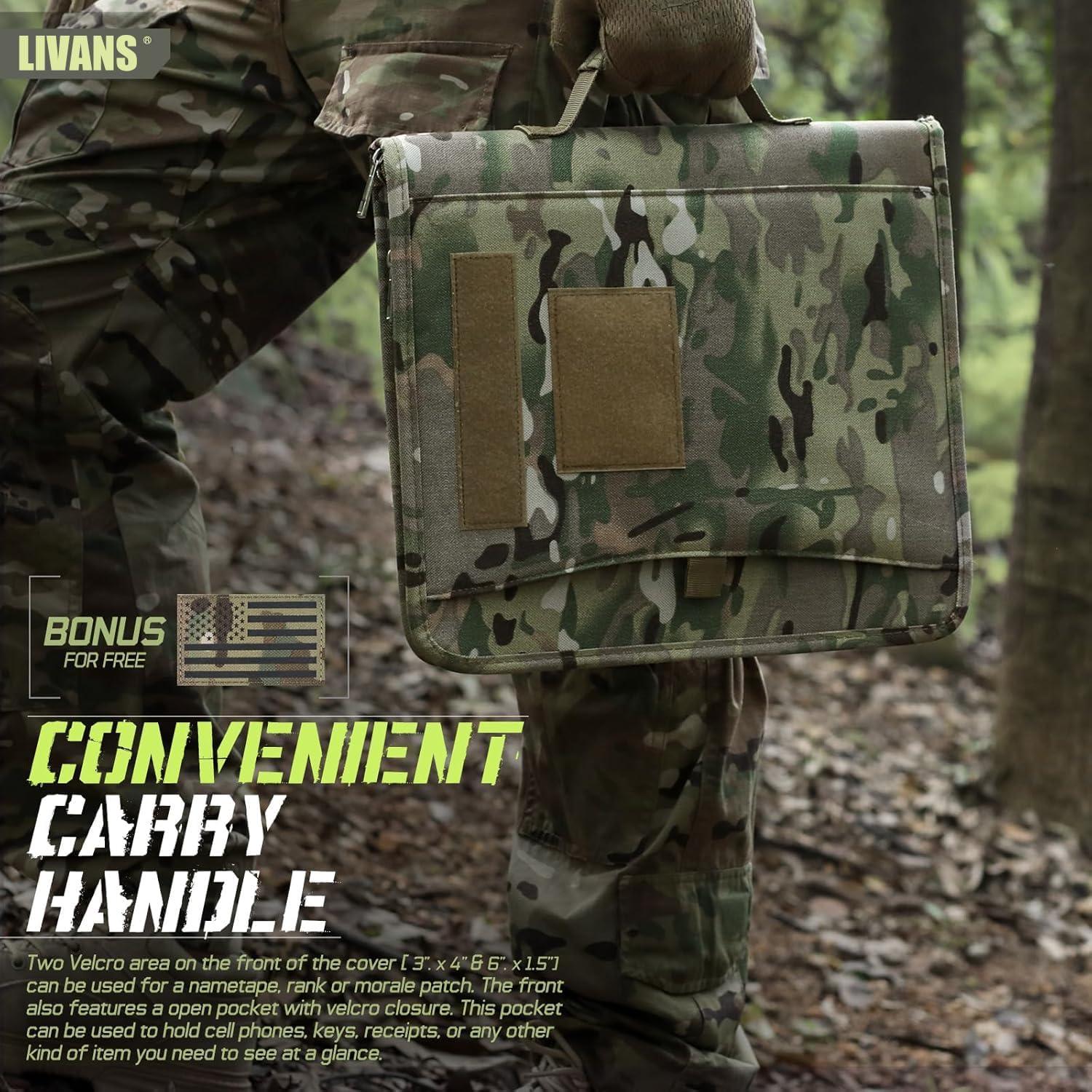 Carpeta Táctica LIVANS Grande con Anillas y 25 Hojas A4