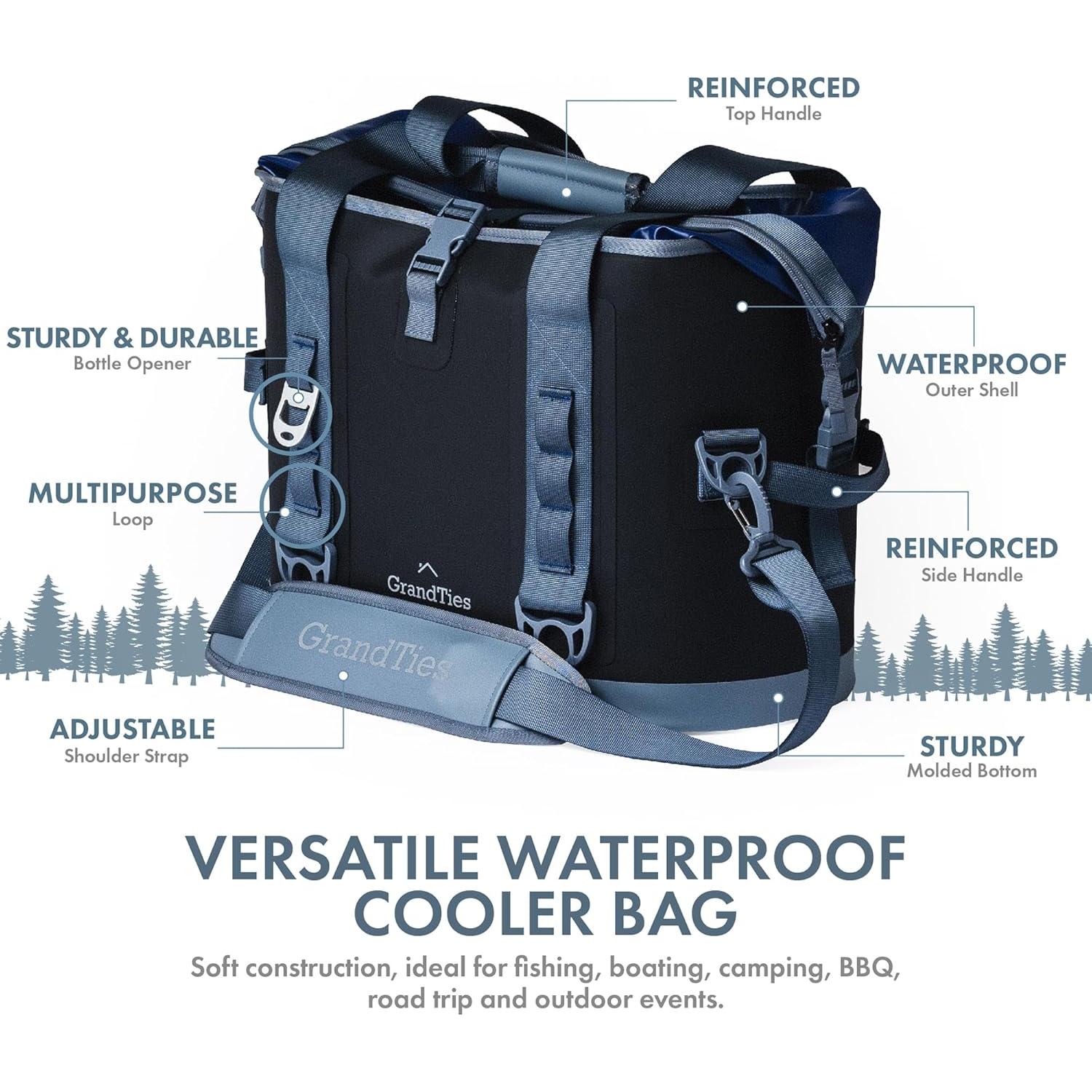 Bolsa de Enfriamiento Suave GrandTies 40 Latas Impermeable