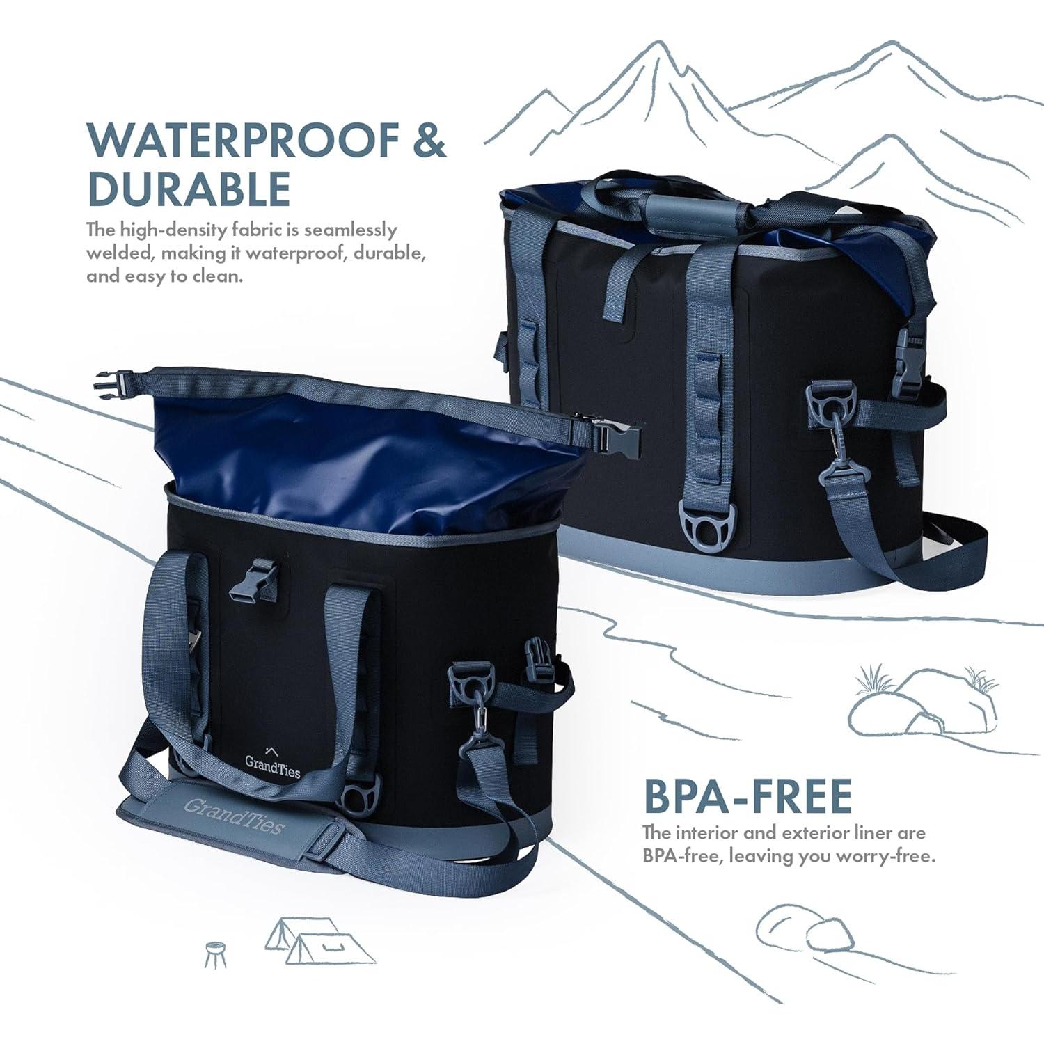 Bolsa de Enfriamiento Suave GrandTies 40 Latas Impermeable