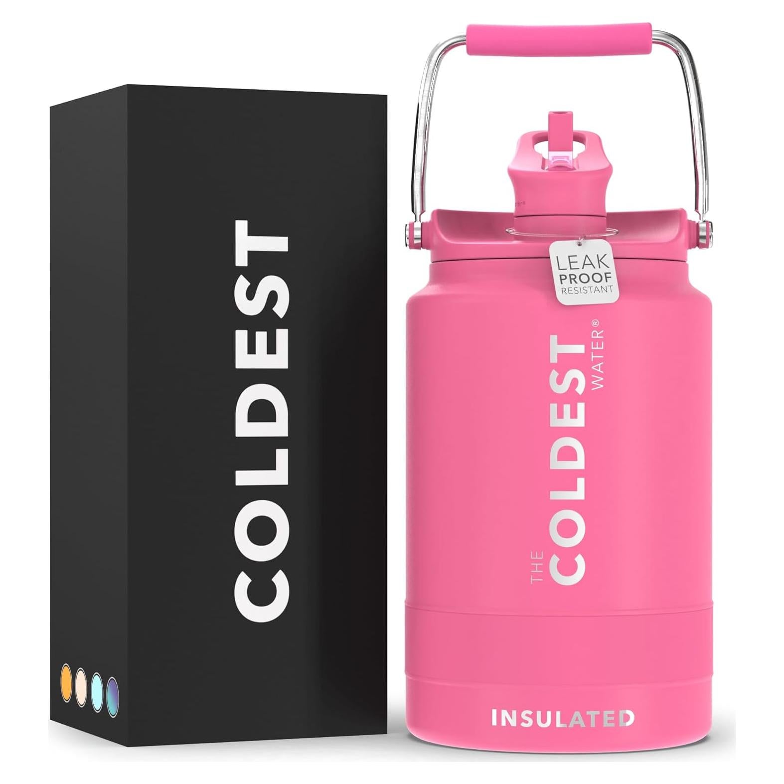 Botella de Agua Deportiva The Coldest 3.79L Rosa Flamenco