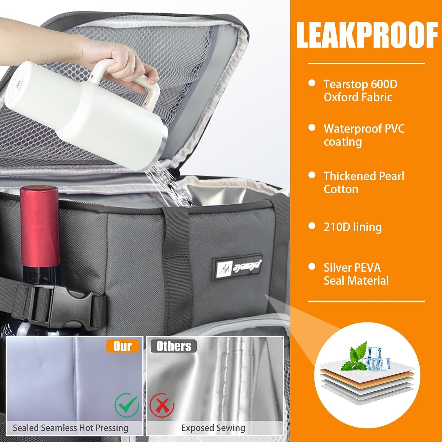 Mochila Enfriadora AYAMAYA 20L Impermeable Aislada 16 Horas