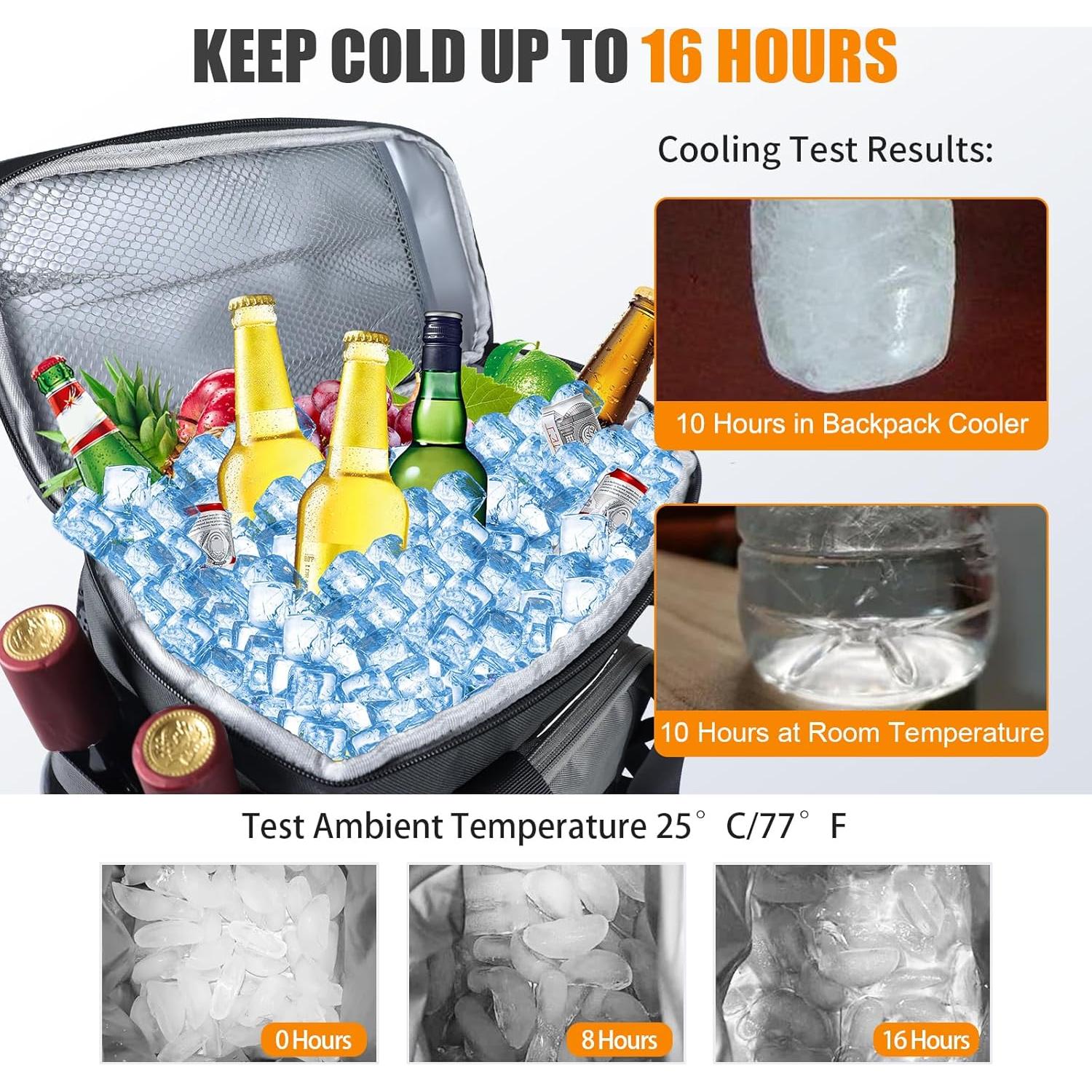 Mochila Enfriadora AYAMAYA 20L Impermeable Aislada 16 Horas