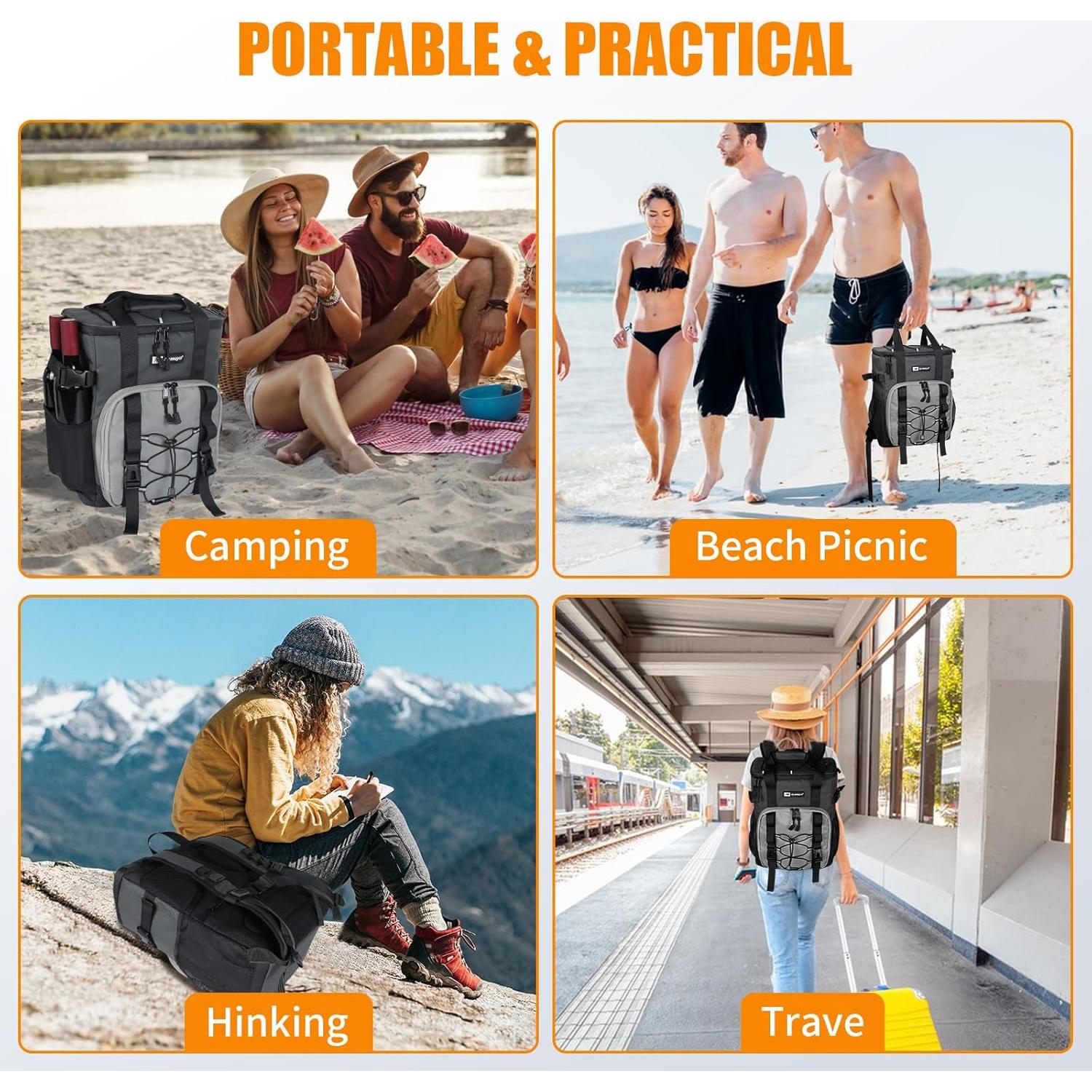 Mochila Enfriadora AYAMAYA 20L Impermeable Aislada 16 Horas