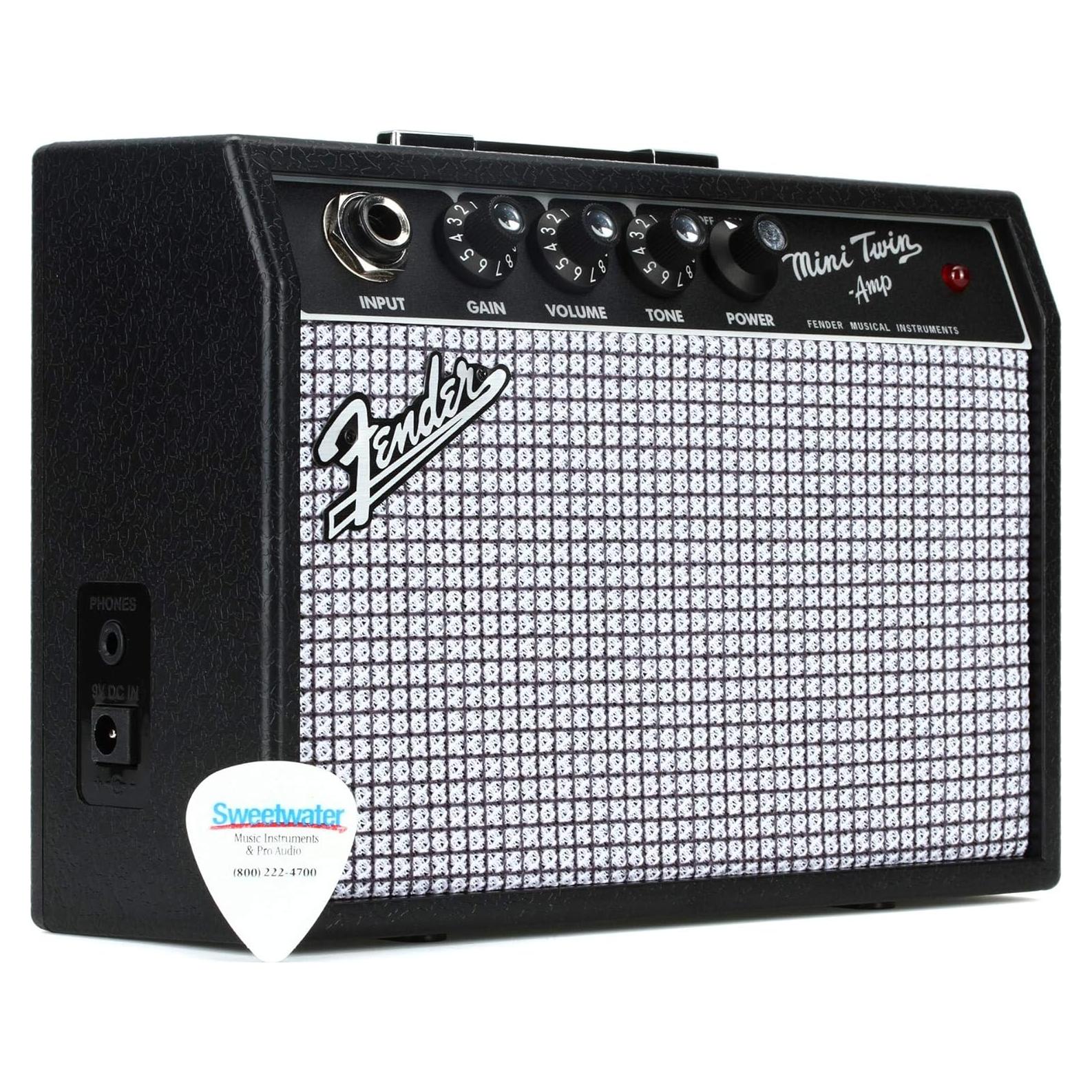 Amplificador de guitarra eléctrica Fender Mini 65 Twin-Amp, 1W