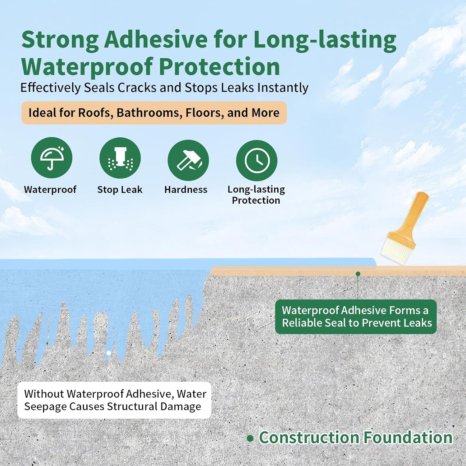 Sellador Impermeable Transparente YKF 12 Oz para Fugas