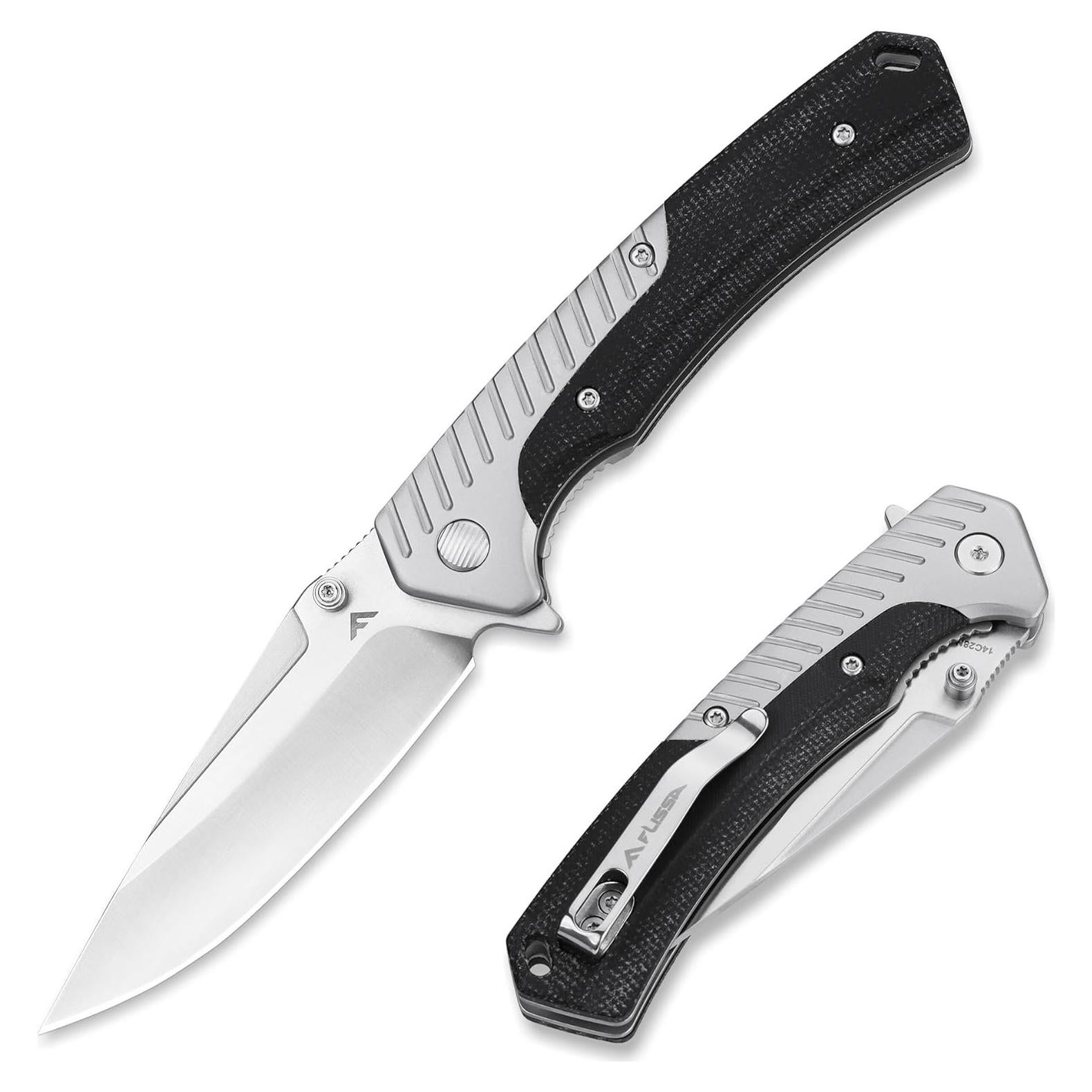 Cuchillo de bolsillo FLISSA plegable 8.5 cm acero inoxidable