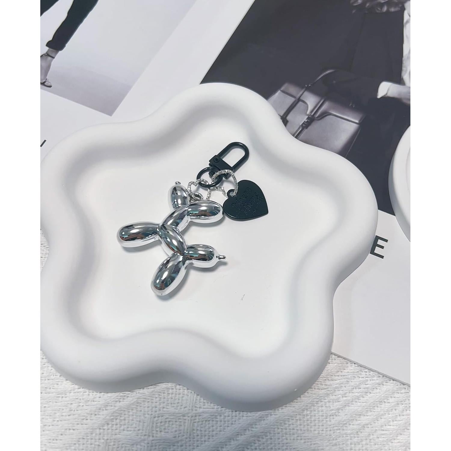 Llavero de Perro de Globo de Gelatina Laekou para Mujeres