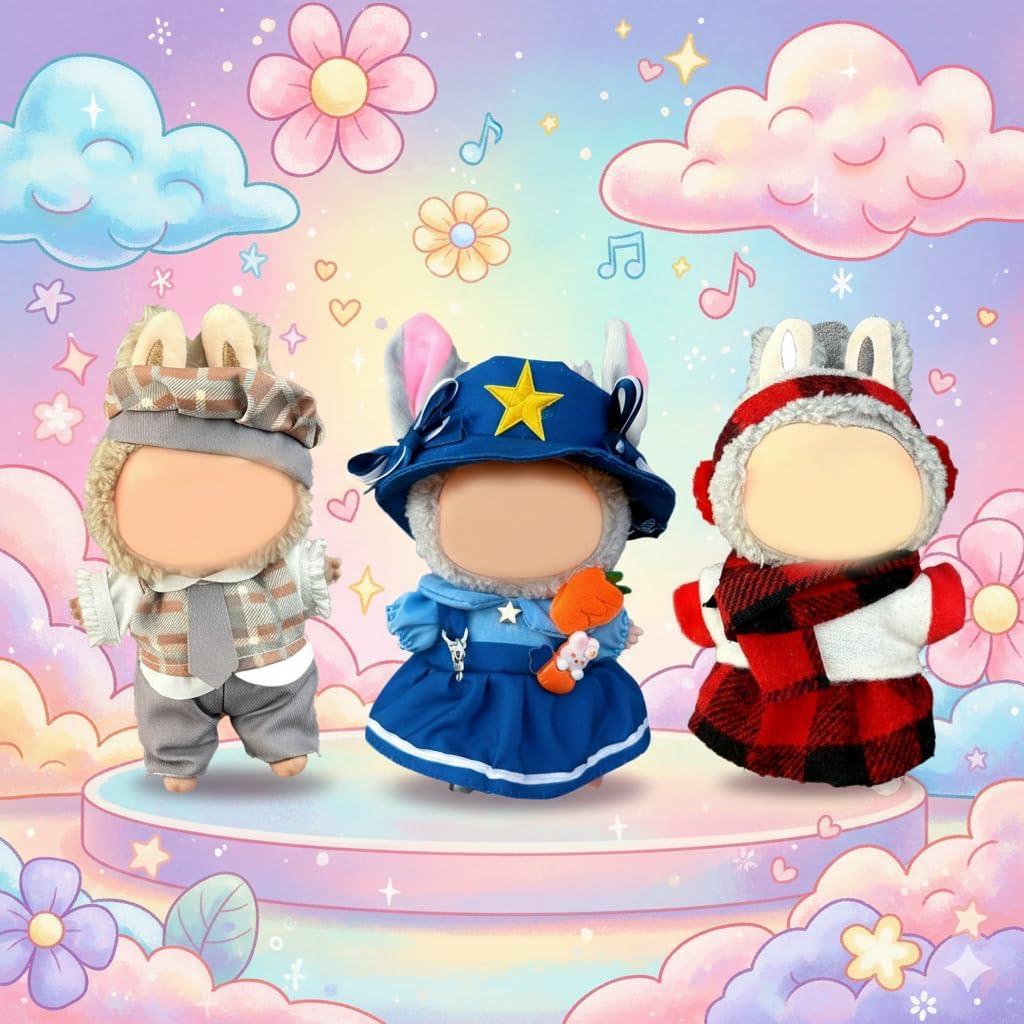 Disfraz Oficial de Policía Conejo Labubu - Set 17cm