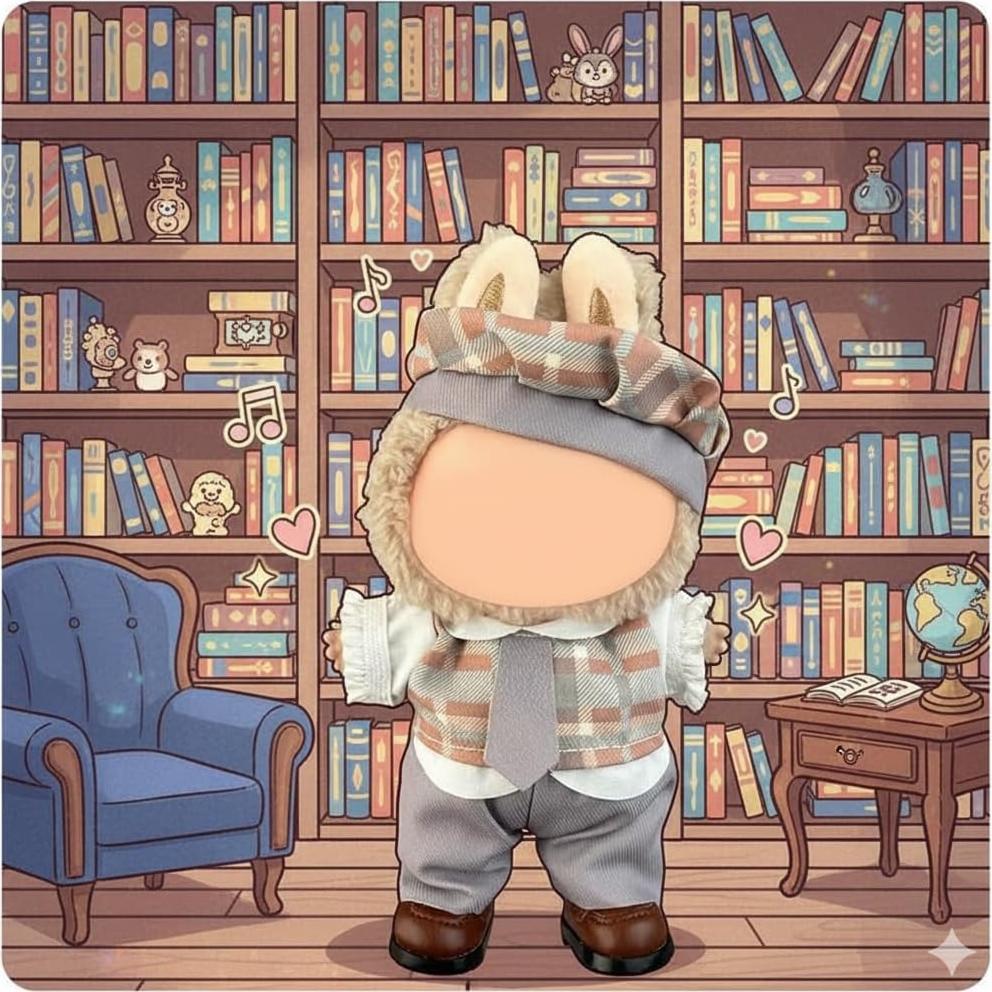 Disfraz Oficial de Policía Conejo Labubu - Set 17cm