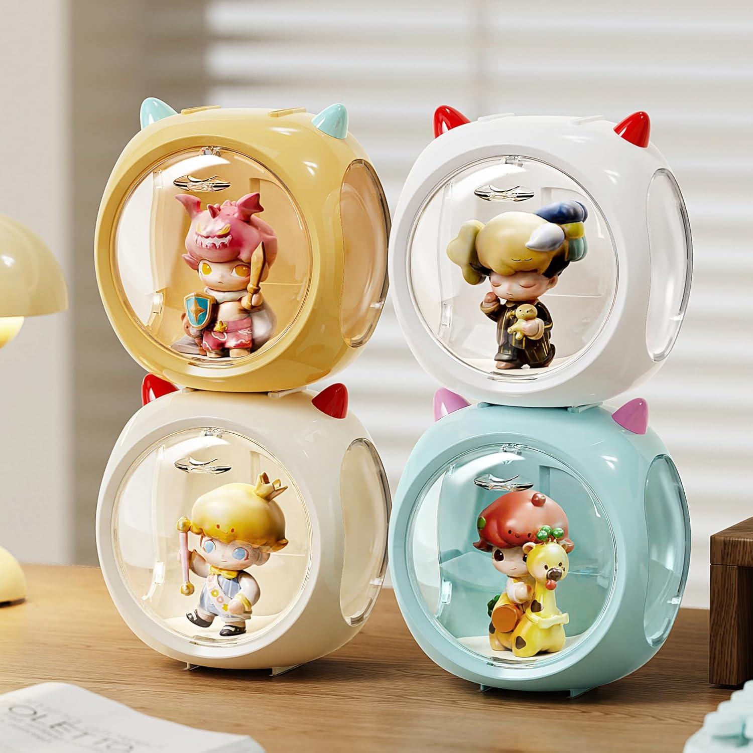 Caja de Almacenamiento LUTITASD Cápsula Espacial Azul 14.7x14.5x11.7 cm