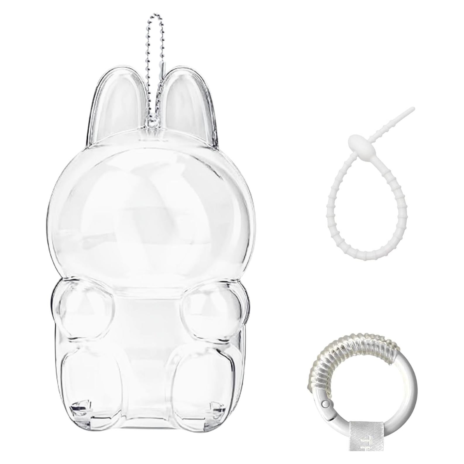 Funda Protectora Acrílica Labubu Edición Sentada con Correa