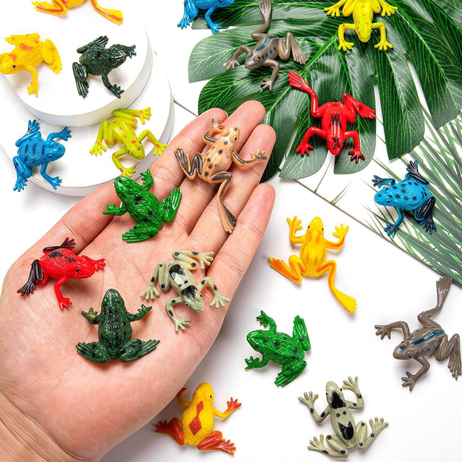 Set de 36 Juguetes de Ranas de Plástico HTZNHXT para Niños